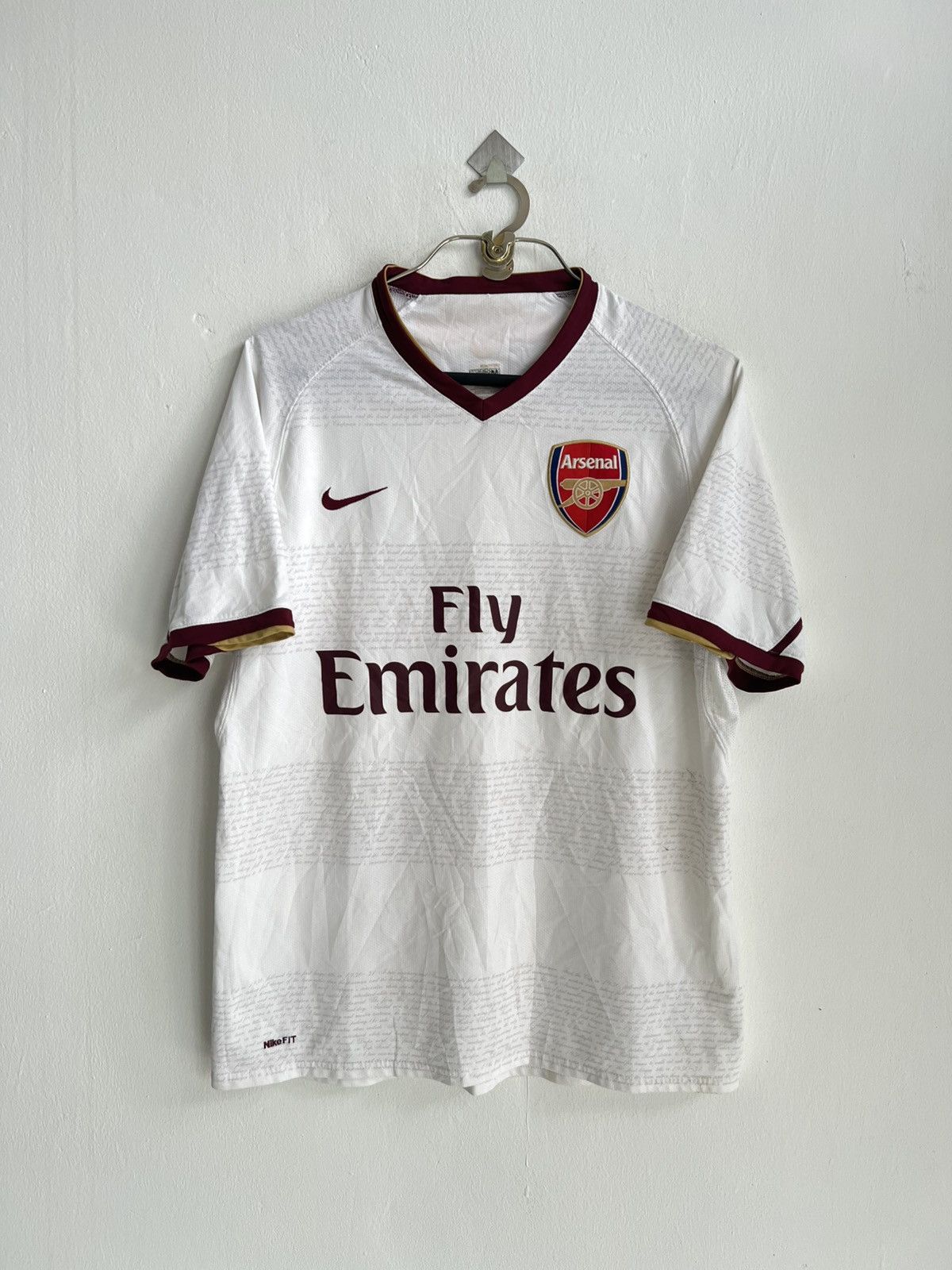 Nike × Vintage Vintage 2007-08 Arsenal FC EPL Prime Era Away Soccer Jersey Size US M / EU 48-50 / 2 - 1 Thumbnail