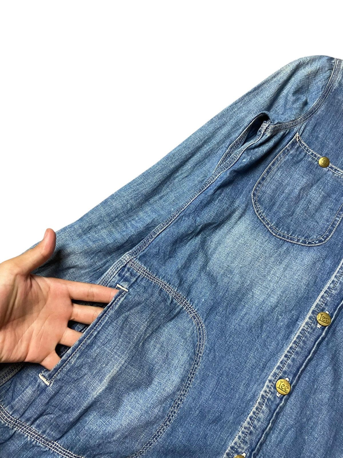 Lee Vintage LEE Rossa Denim Shirt Dress (150) Size M / US 6-8 / IT 42-44 - 2 Thumbnail