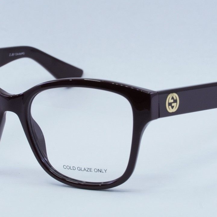 Gucci Gucci GG1340O 005 Eyeglasses Red 54mm Square Frame Size ONE SIZE - 4 Thumbnail