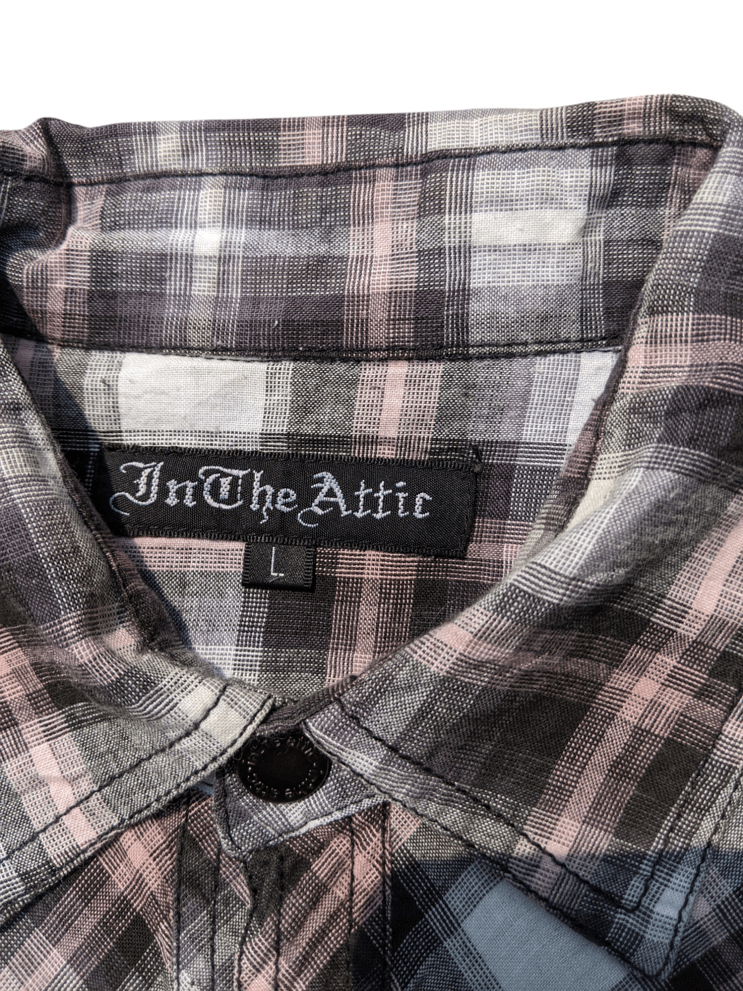 In The Attic Japanese Brand In The Attic Plaid Fireman Clasp Shirt Size US L / EU 52-54 / 3 - 5 Thumbnail