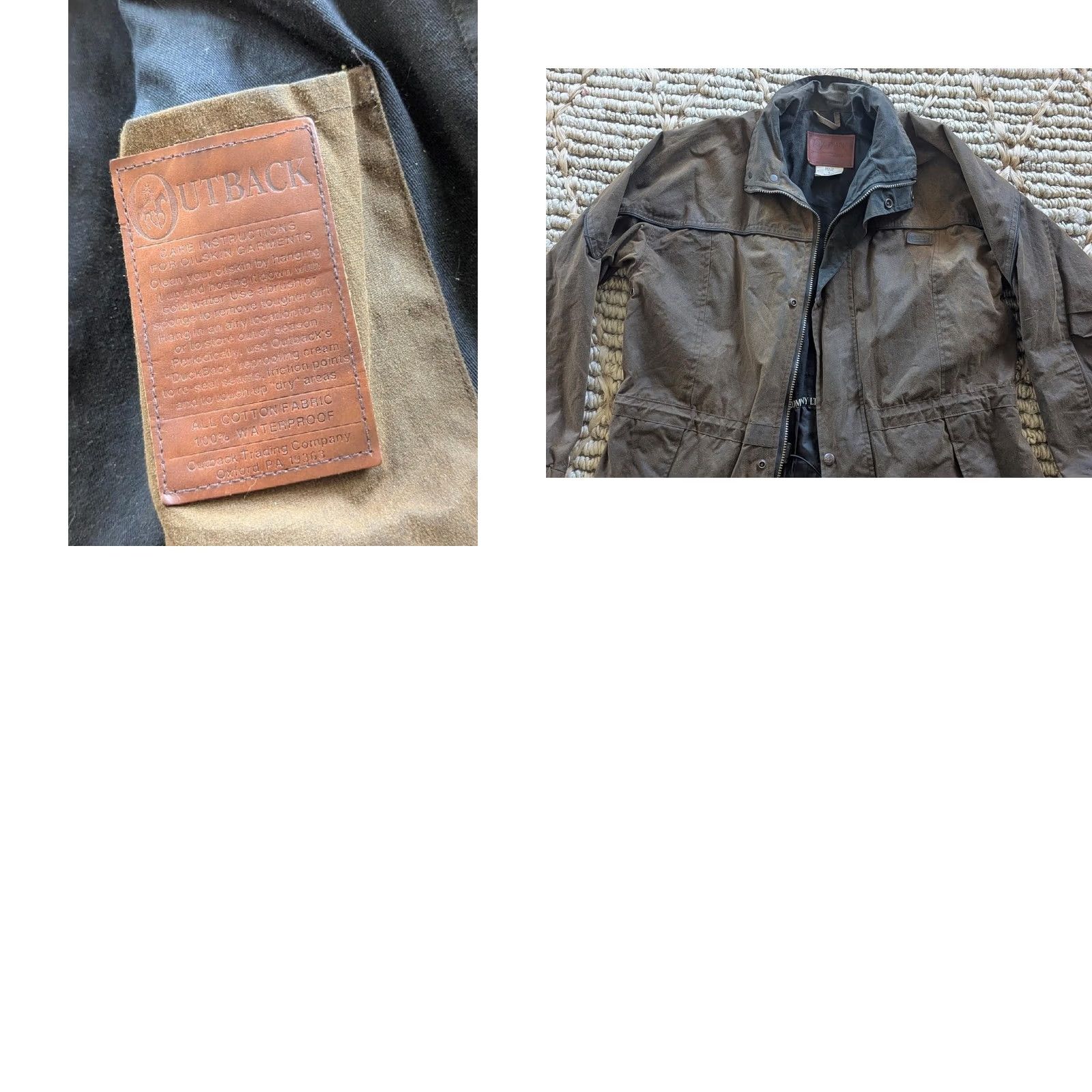 Vintage VINTAGE Outback Waxed Jacket Coat Mens S Brown Waxed Cotton Shell Coat Mad Max Theme Brown 38-40 Chest Size US S / EU 44-46 / 1 - 8 Thumbnail