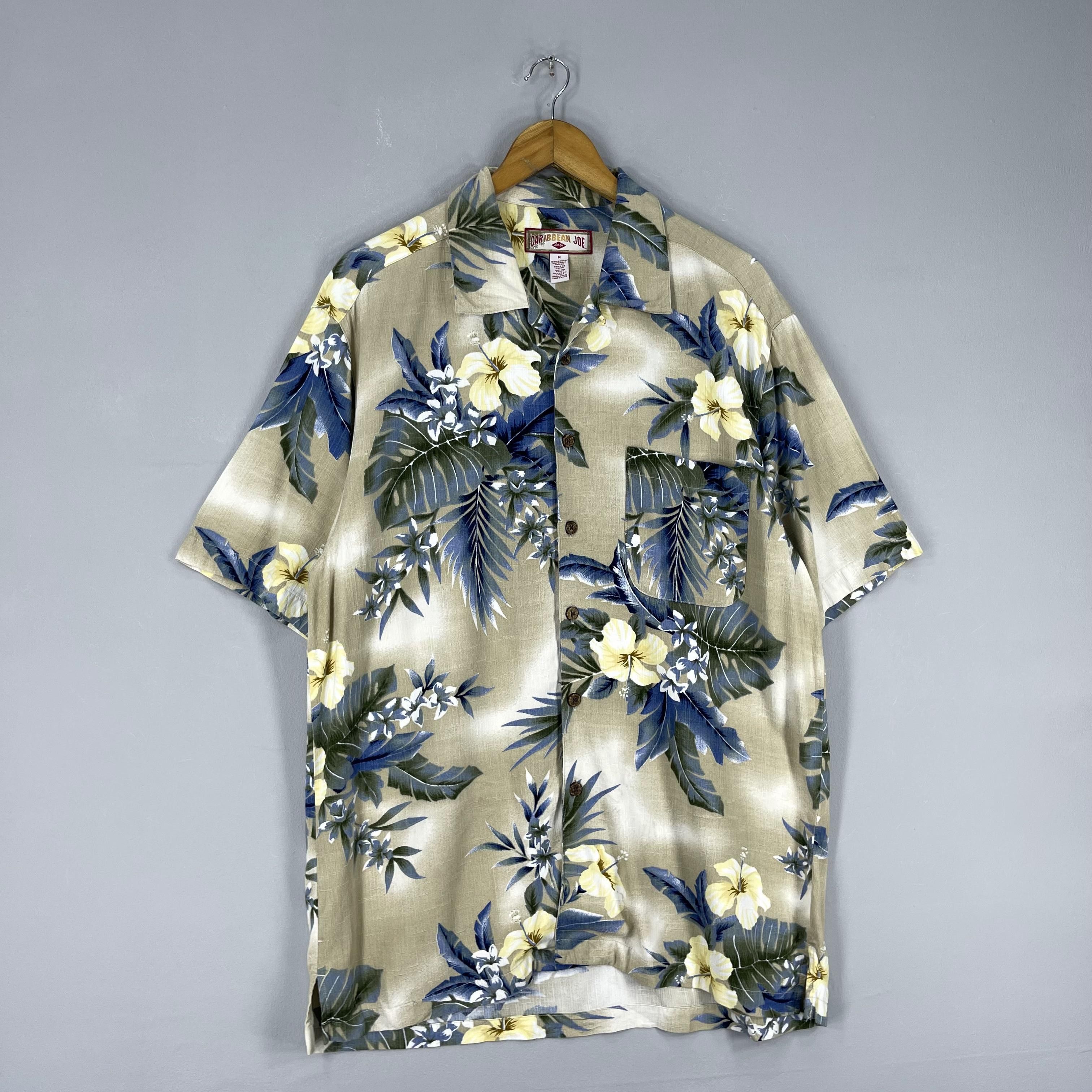 Vintage Vintage CARRIBEAN JOE Hibiscus Flower Motive Shirt Size US M / EU 48-50 / 2 - 4 Thumbnail