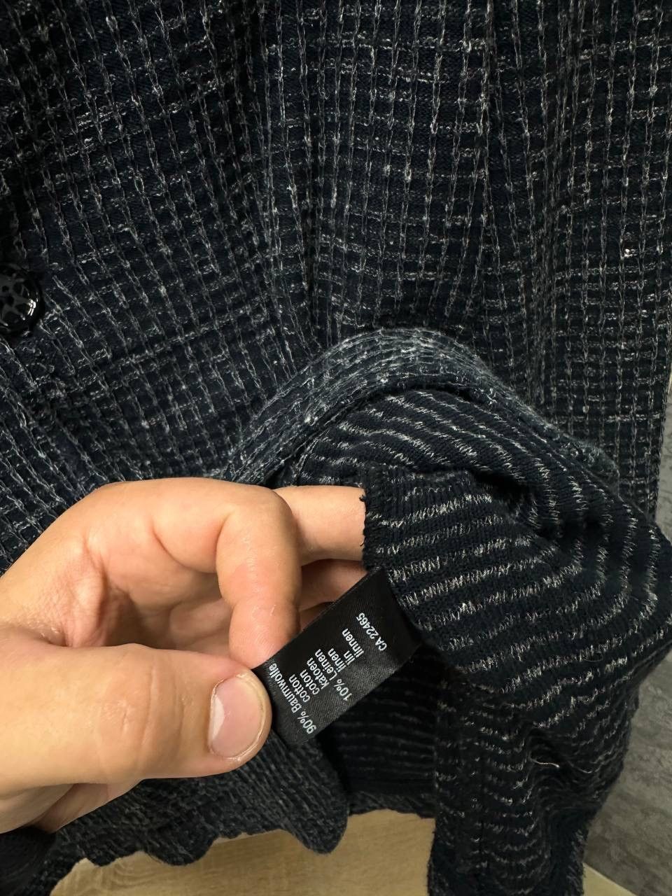 Philipp Plein × Vintage Vintage Phil Petter Black Speckled Cardigan Size US M / EU 48-50 / 2 - 11 Thumbnail