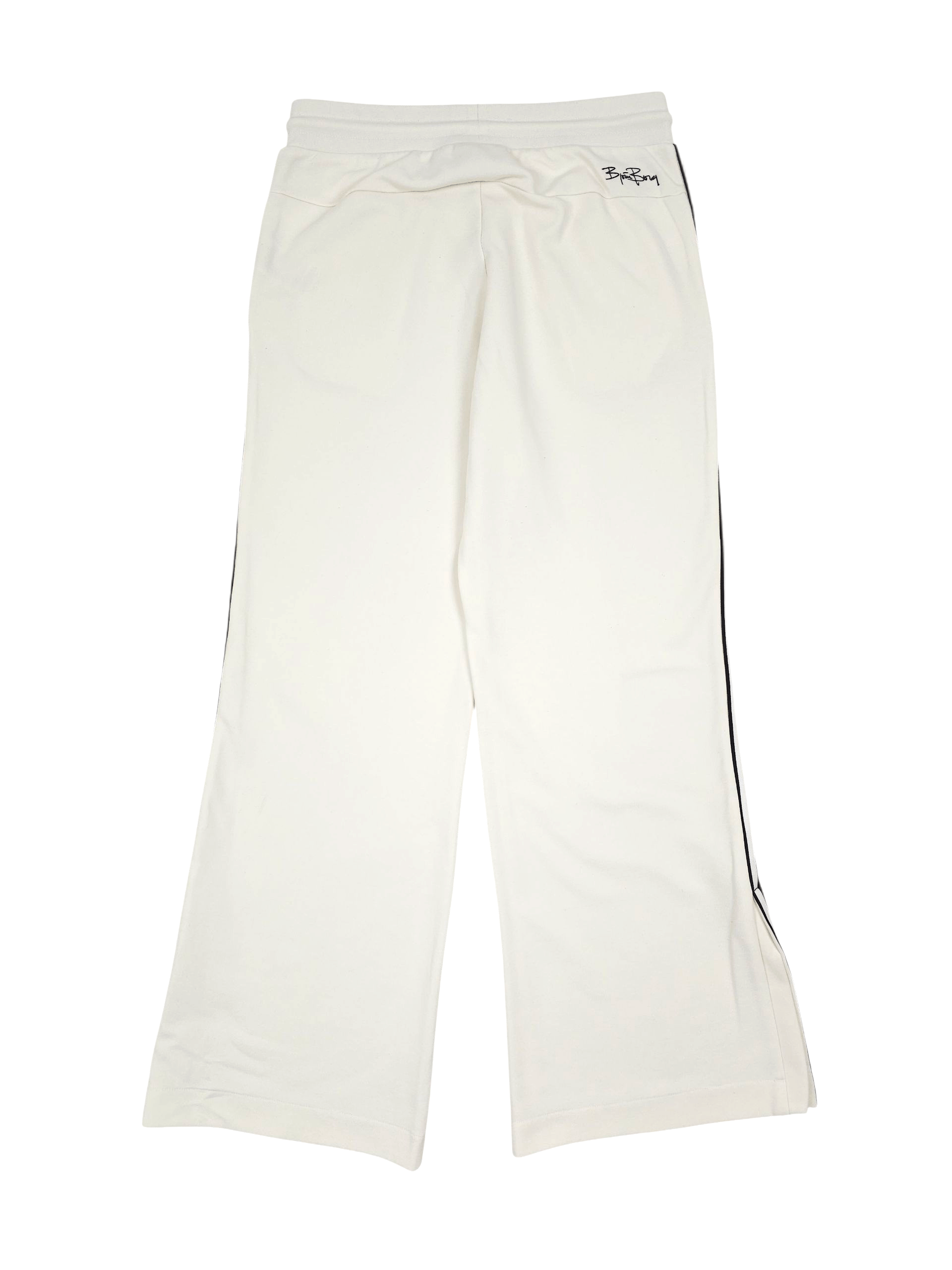 Bjorn Borg 💎 Bjorn Borg Wide Leg Flared Beige Trousers Pants Relaxed M Size US 32 / EU 48 - 2 Thumbnail