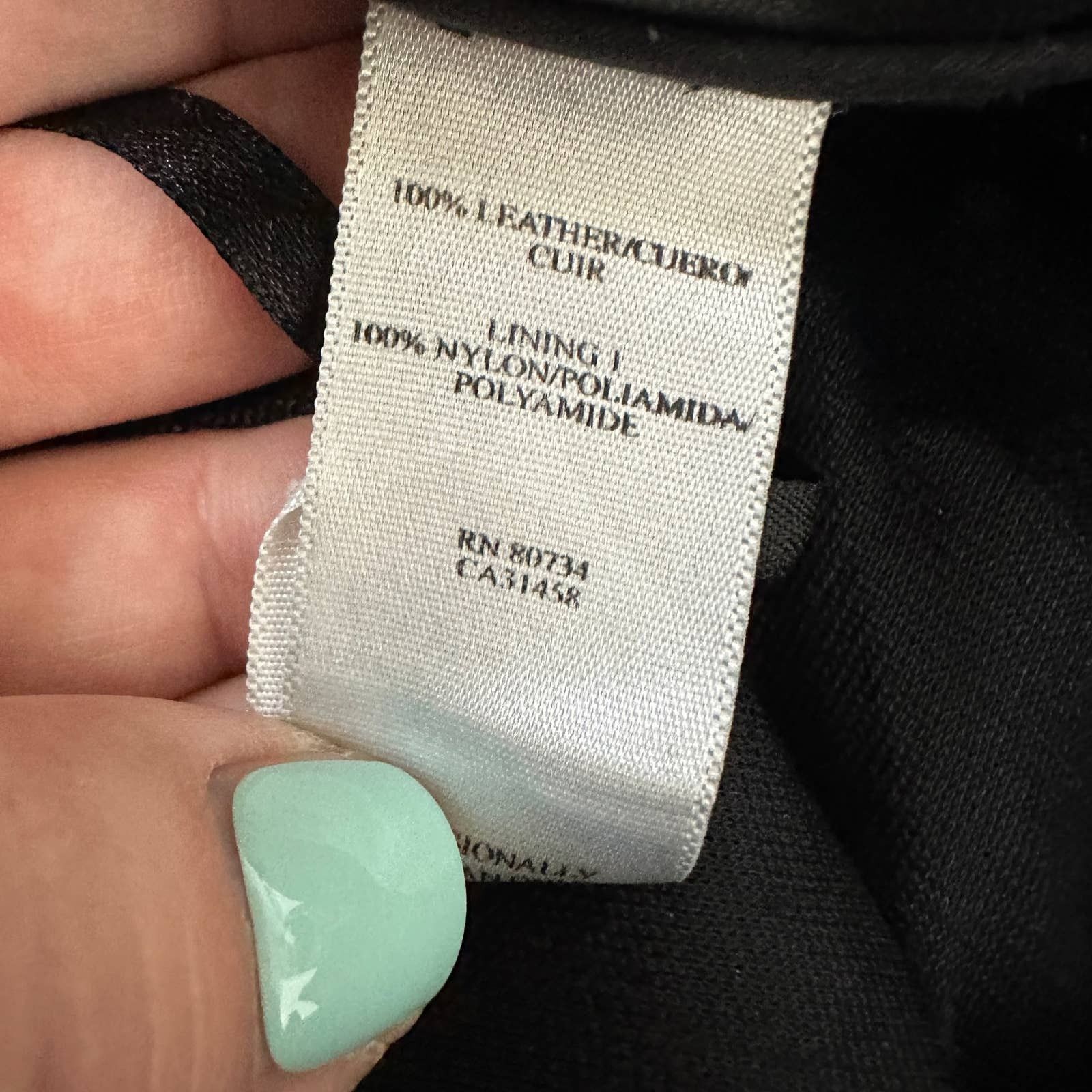 Other BCBGMaxAzria Black Leather Pants 10 Moto Biker Y2K Size 32" / US 10 / IT 46 - 6 Thumbnail