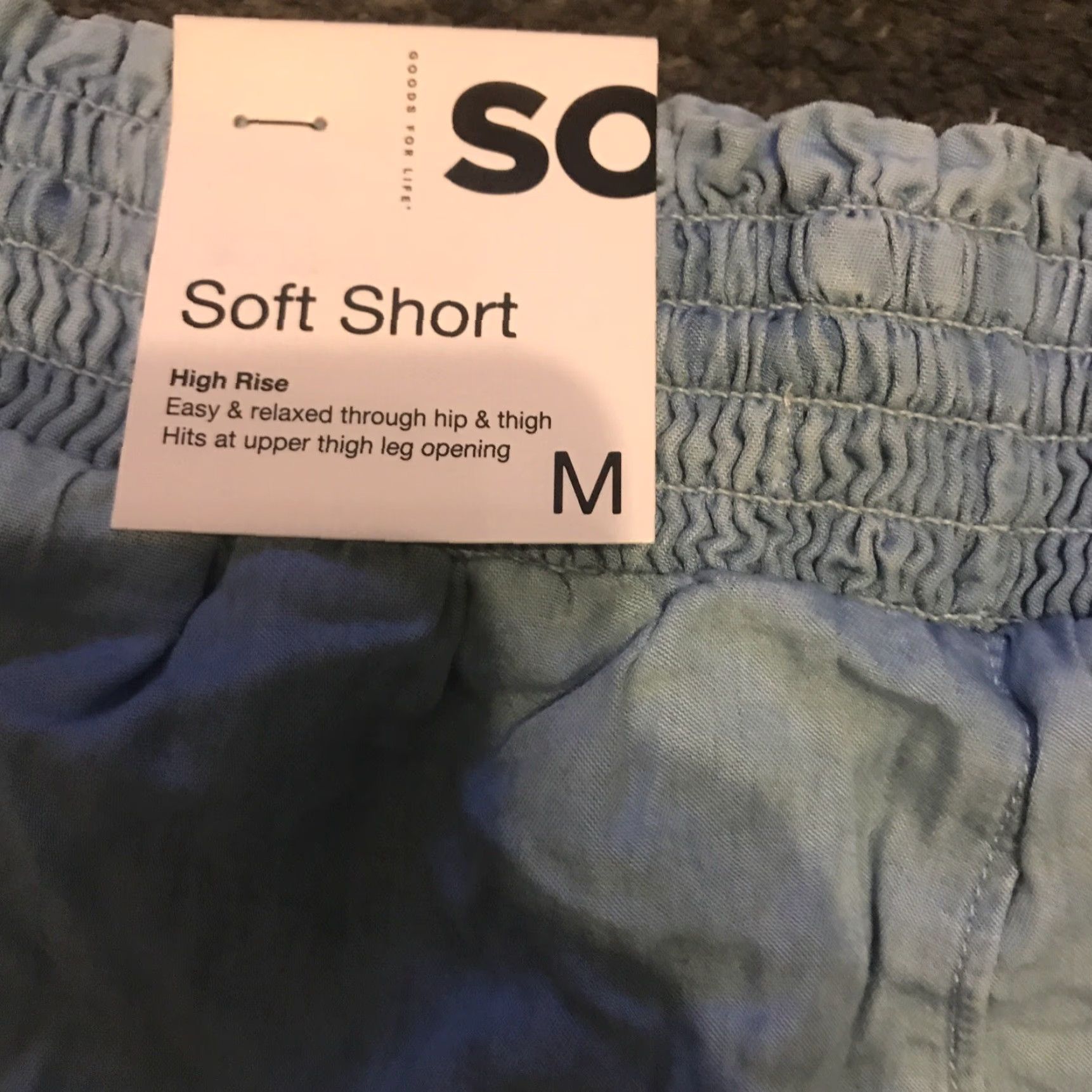 Vintage SO High Rise Soft Shortie Women Size M Blue NEW Size 32" / US 10 / IT 46 - 6 Thumbnail