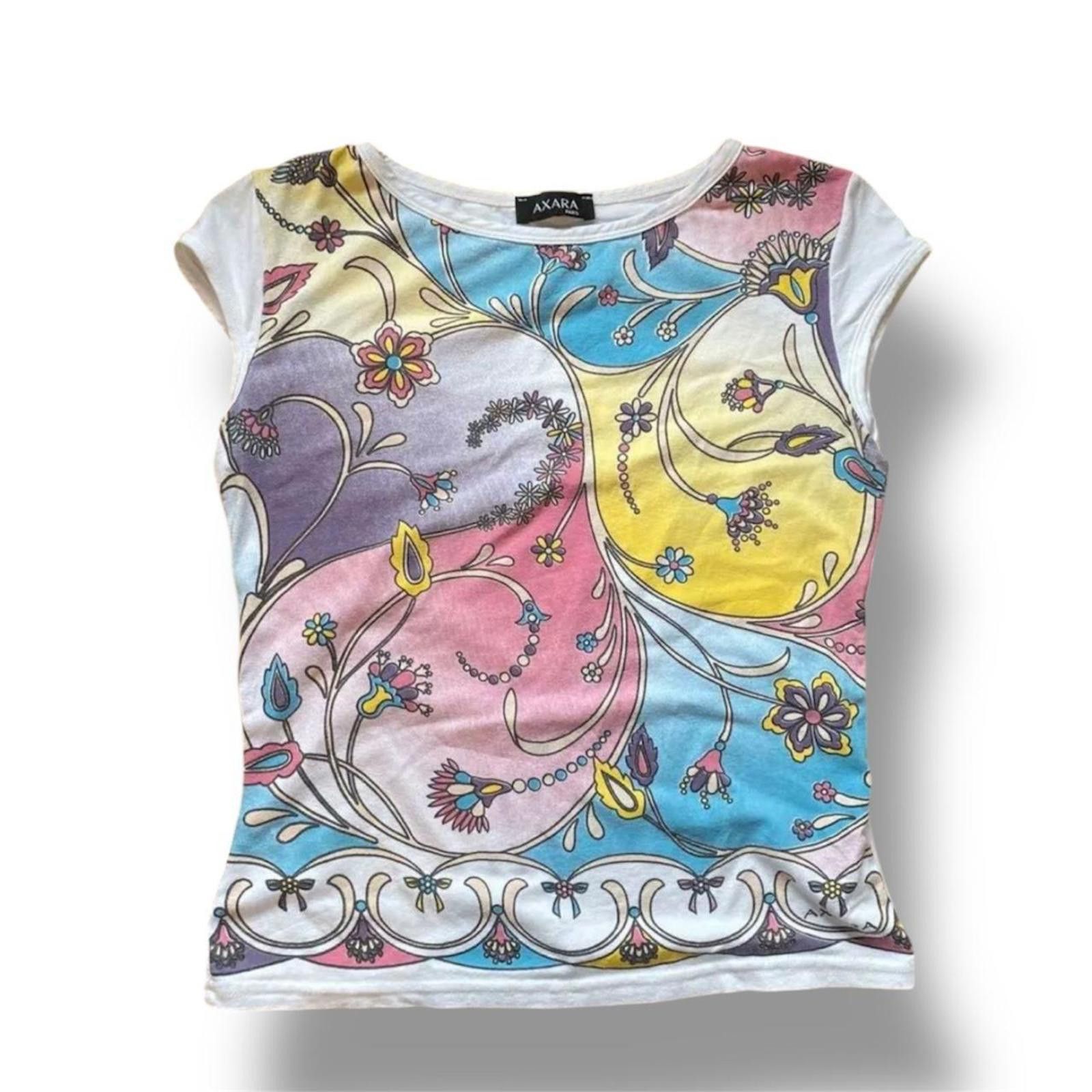 Other Colourful unique y2k style boho tee / t-shirt Size XS / US 0-2 / IT 36-38 - 1 Thumbnail