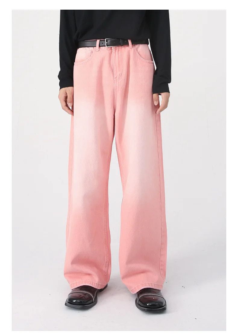 Y2K Pink Streetwear Jeans