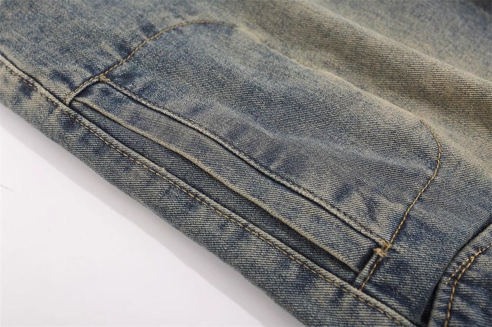 Japanese Brand × Jean Multi-pocket men's American vintage washed cargo jeans Size US 34 / EU 50 - 4 Thumbnail