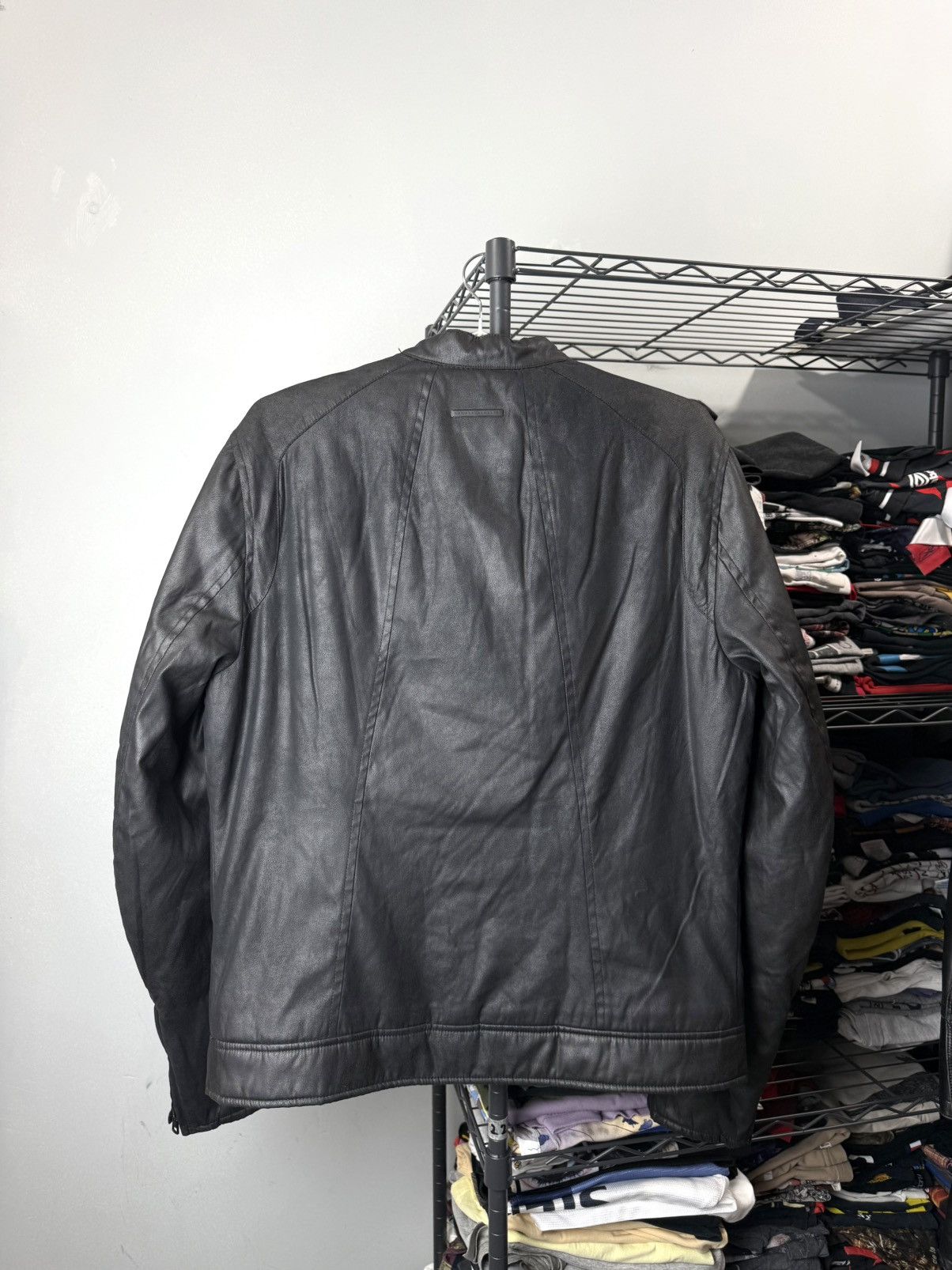 Armani Exchange Vintage Armani Exchange Leather Suede Jacket Size US M / EU 48-50 / 2 - 2 Thumbnail