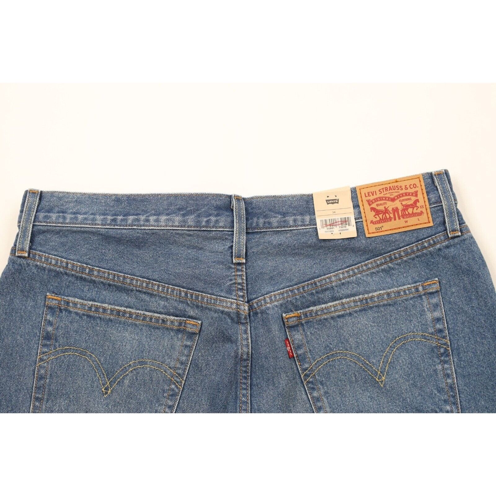 Levi's New Levis 501 Original Fit Button Fly Cut Off Denim Shorts Size US 34 / EU 50 - 9 Thumbnail