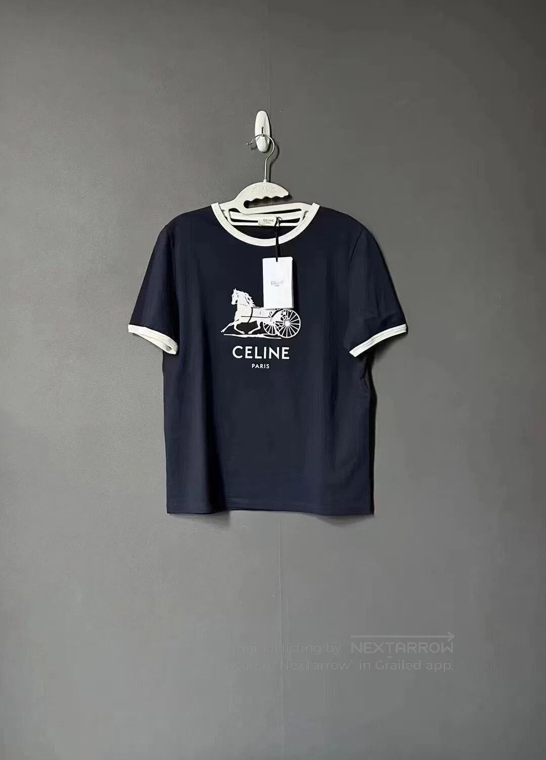 Celine celine blue short sleeve t-shirt. Size S / US 4 / IT 40 - 1 Thumbnail