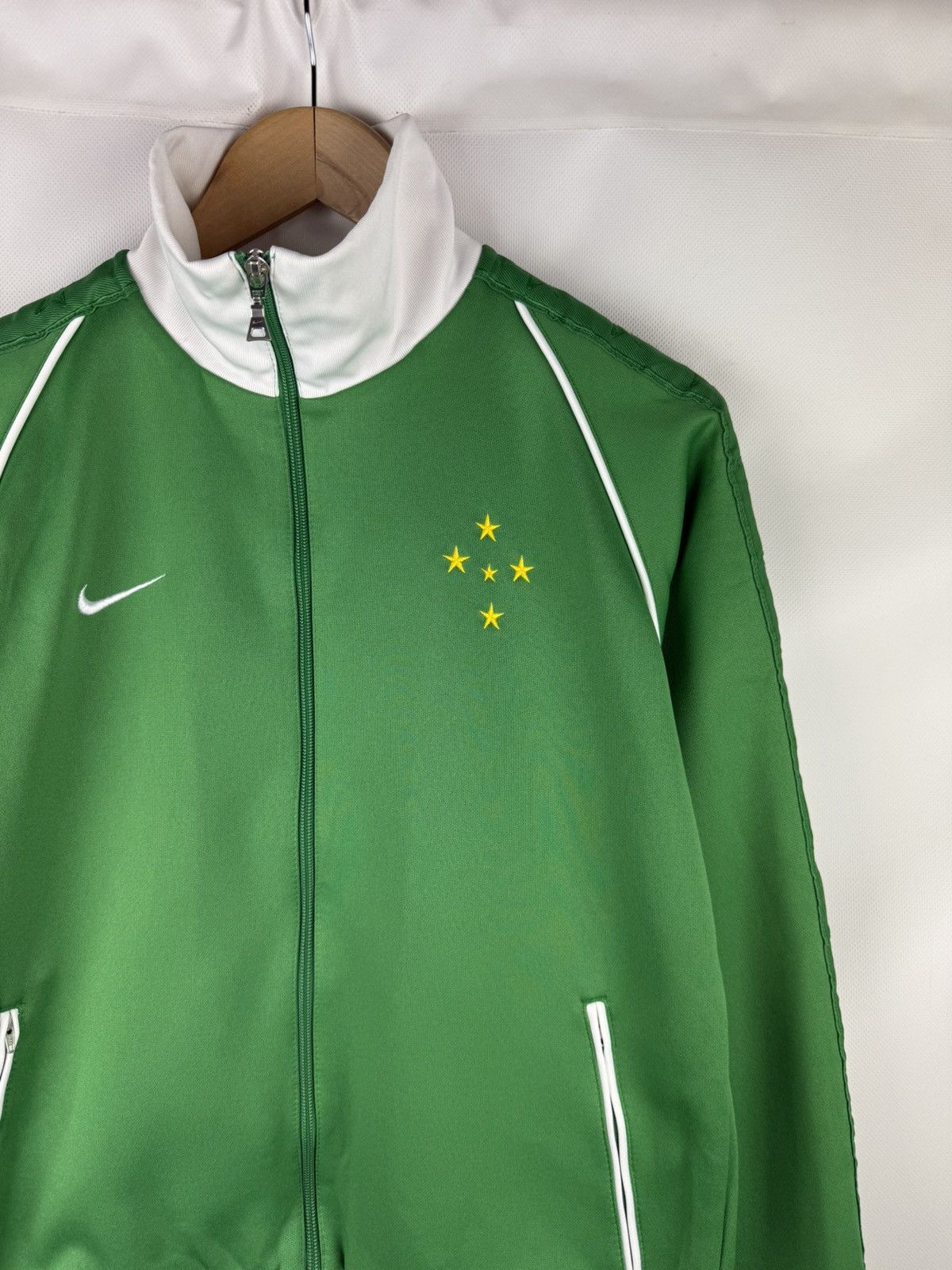 Nike Nike Brazil Vintage Soccer Track Top Jacket Size M Size US M / EU 48-50 / 2 - 5 Thumbnail