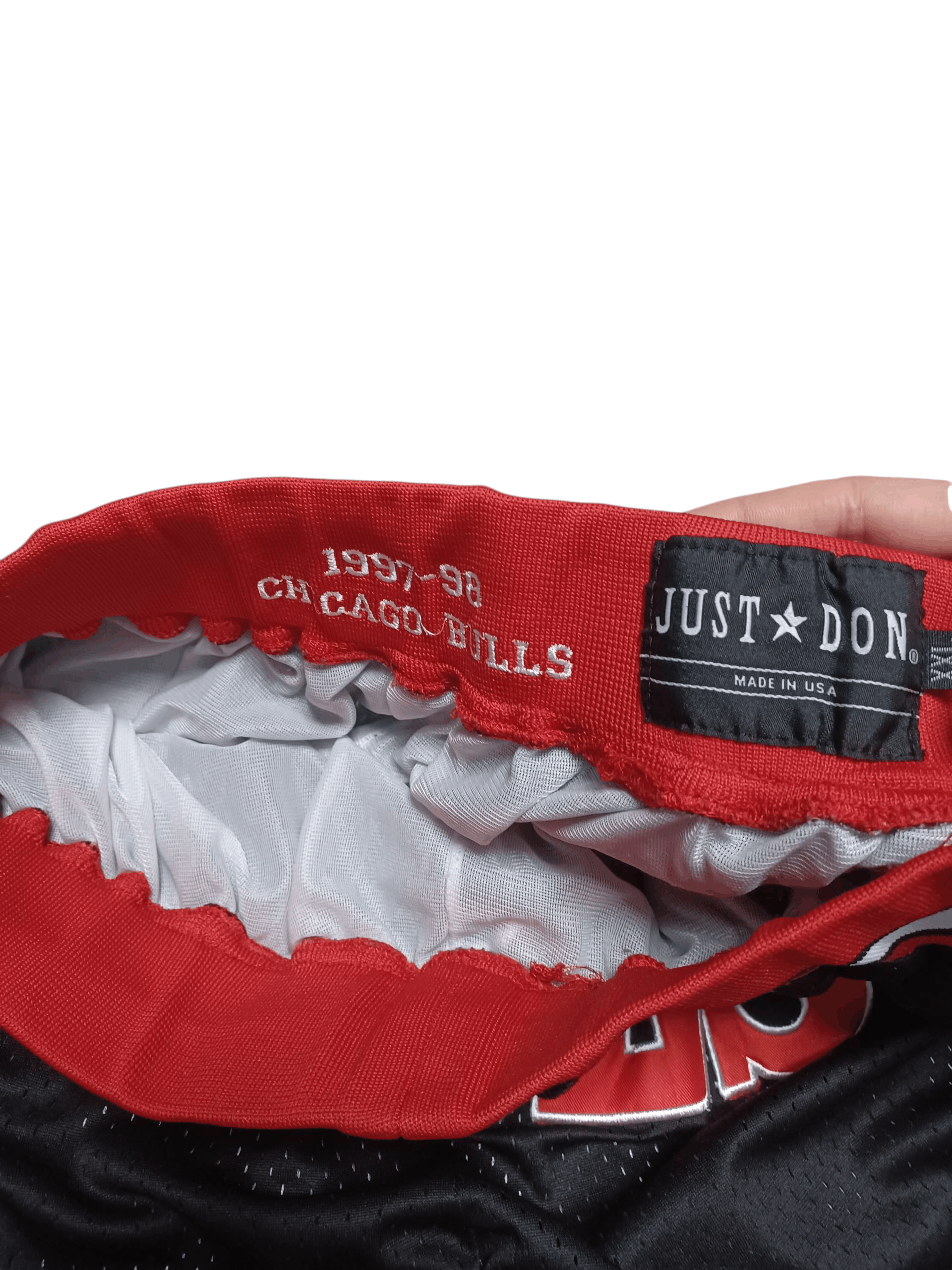Just Don CHICAGO BULLS JUST DON NBA BIG LOGO MADE IN USA SHORTS Size US 38 / EU 54 - 4 Thumbnail