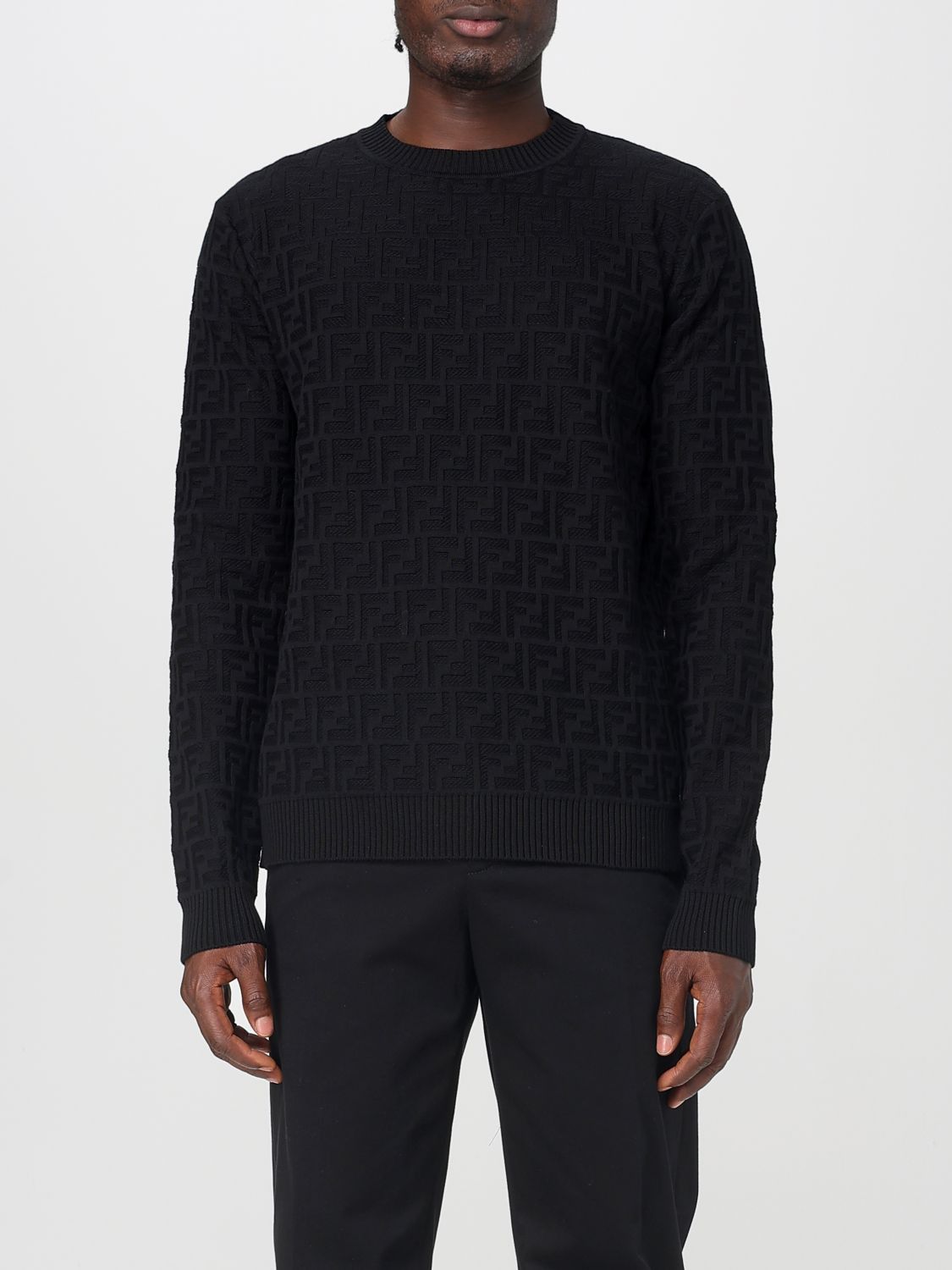 Fendi Fendi Sweater Men Black Size US L / EU 52-54 / 3 - 1 Thumbnail