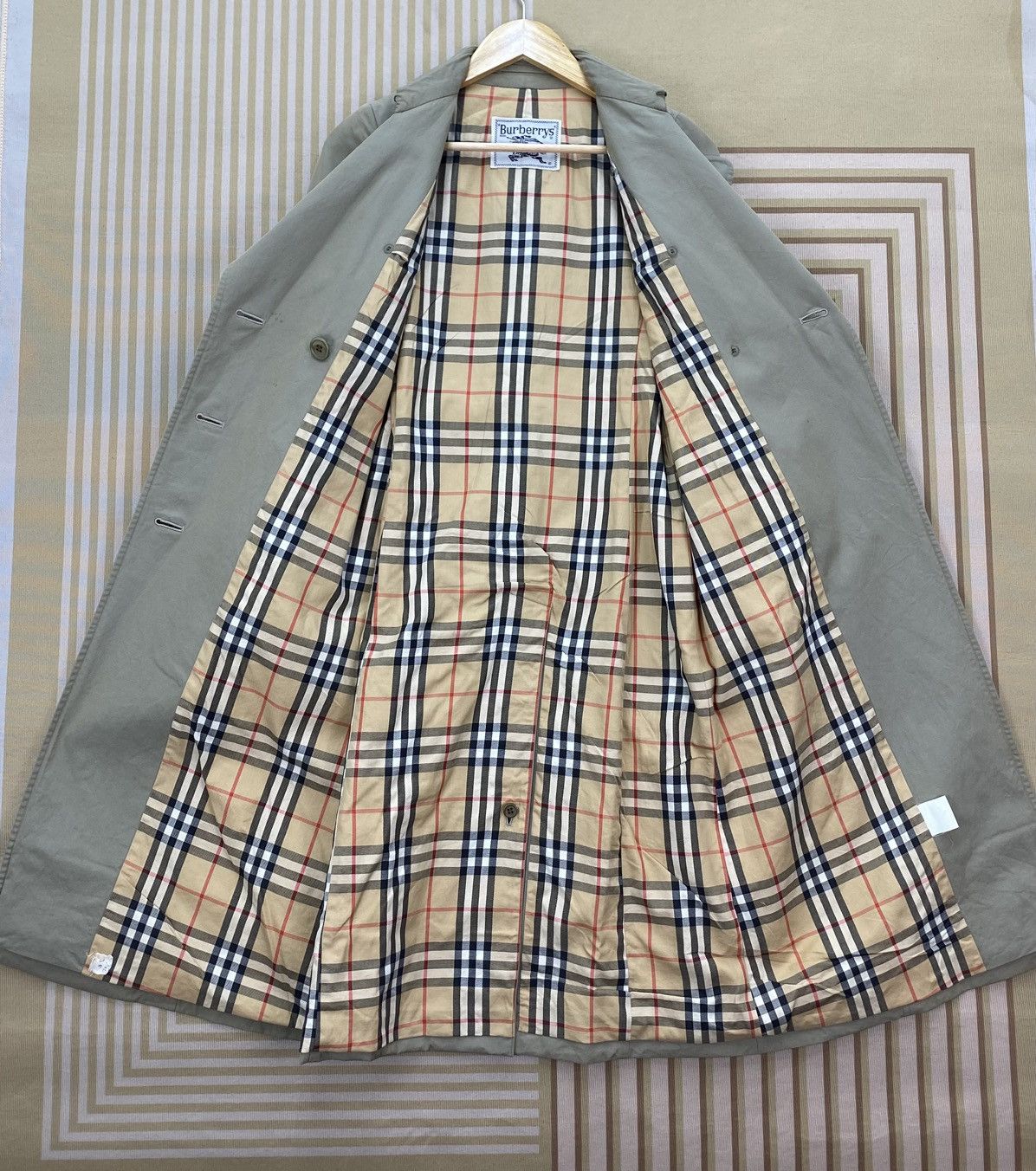 Burberry 🌺Vintage 90s Burberrys Double Breasted Belted Trench Coat Size S / US 4 / IT 40 - 3 Thumbnail