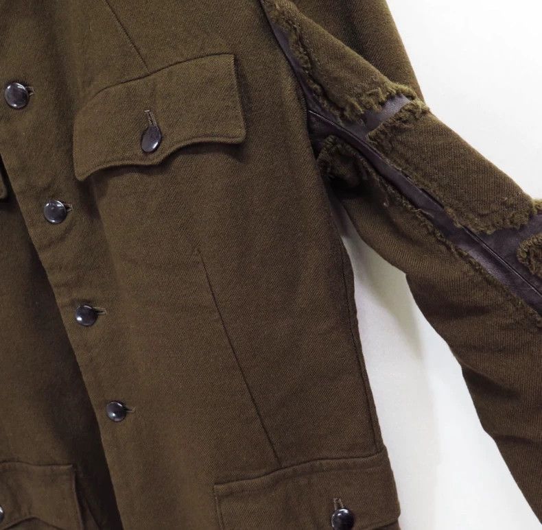 Yohji Yamamoto yohji yamamoto | 2003AW military leather collar jacket-2505 Size US M / EU 48-50 / 2 - 4 Thumbnail