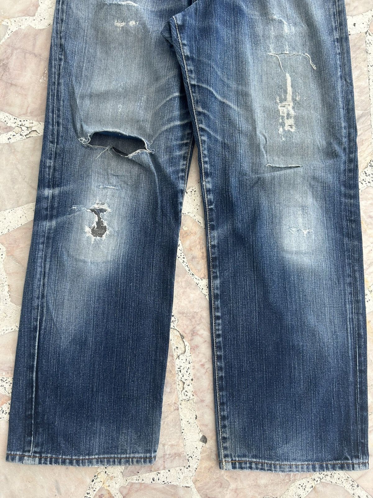 Wrangler Wrangler Ripped Vintage Denim Size US 34 / EU 50 - 3 Thumbnail