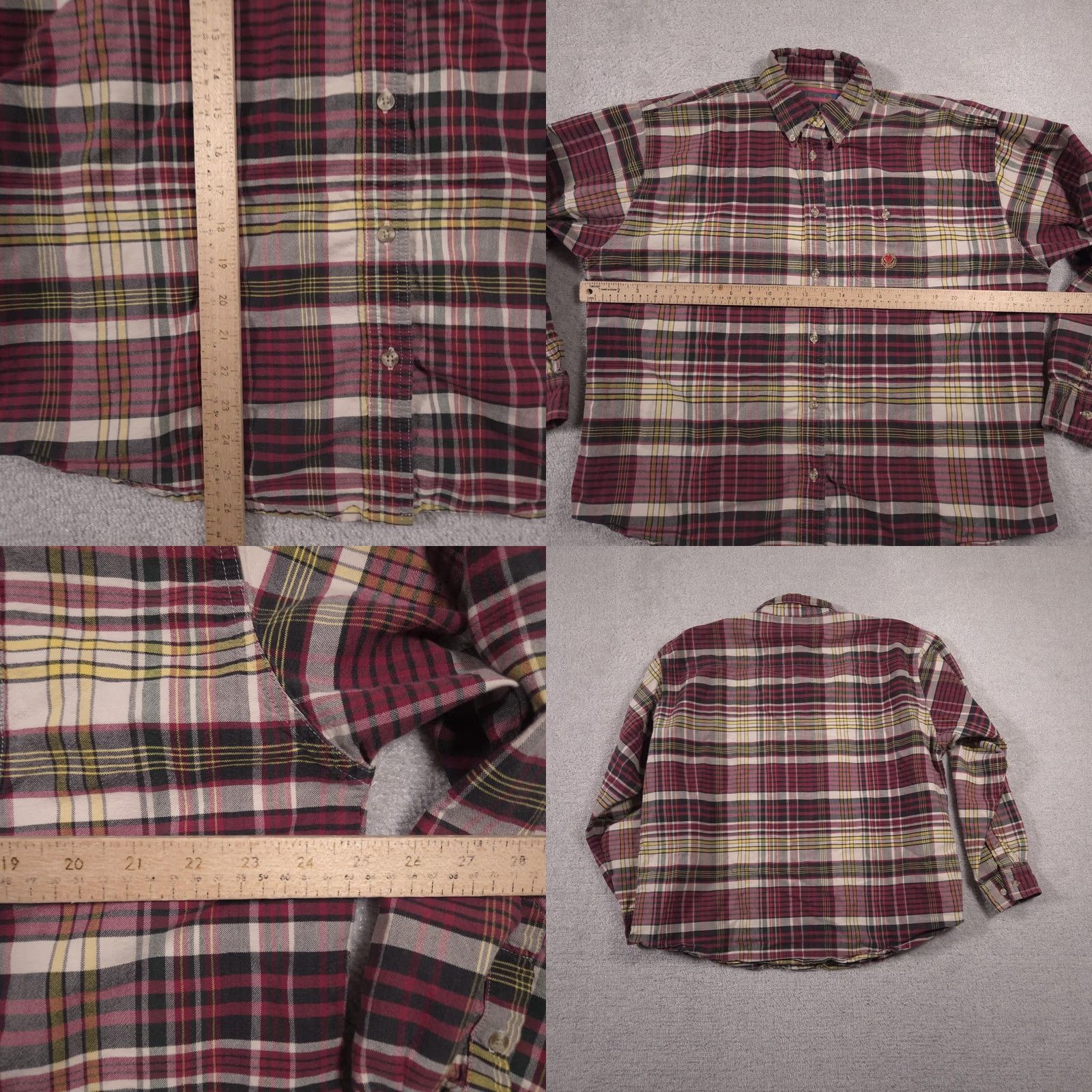 Wrangler Wrangler Shirt Mens XL Red Plaid Button-Up Long Sleeve Flannel Casual Size US XL / EU 56 / 4 - 8 Thumbnail