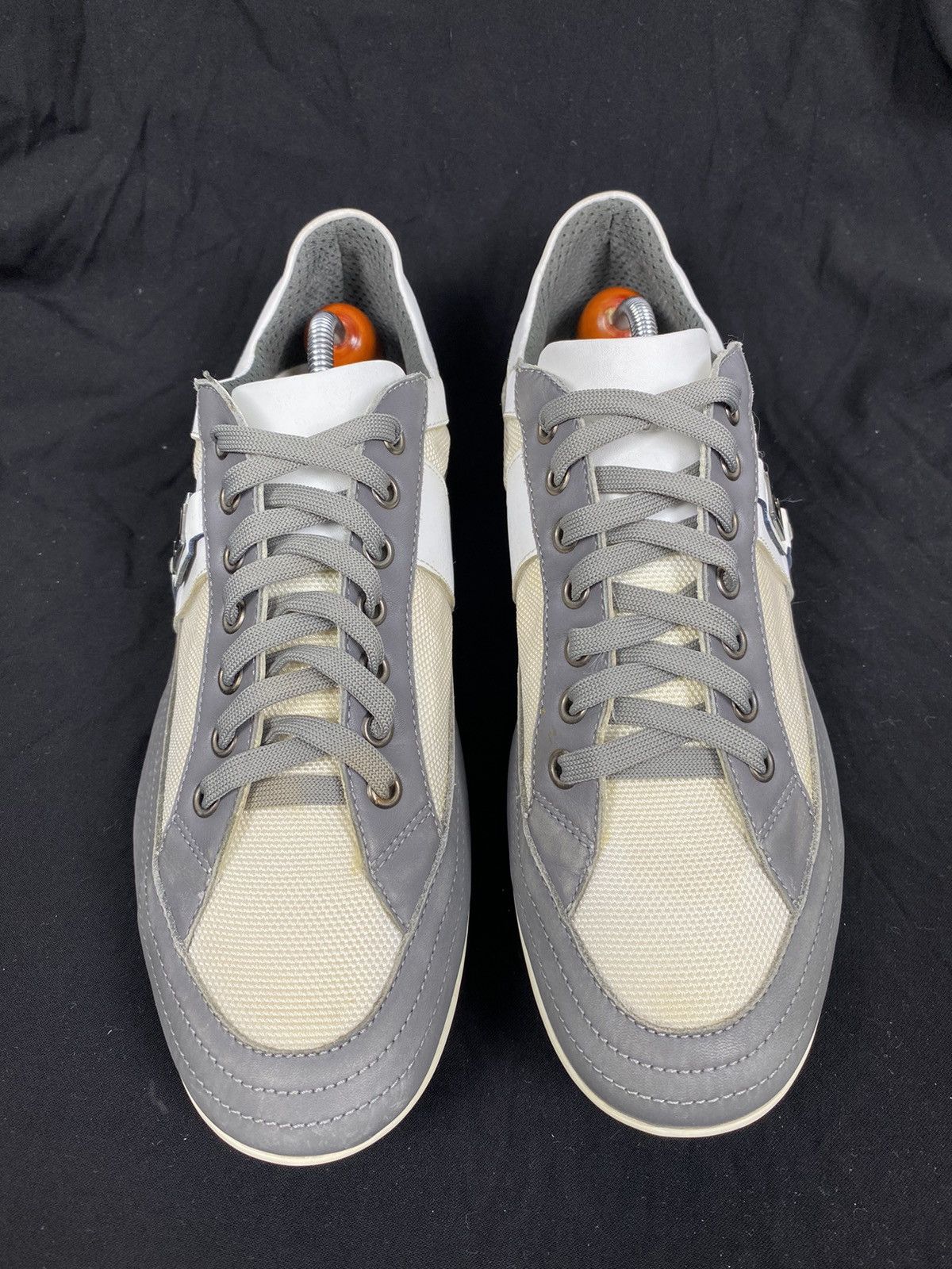 Versace Versace Canvas-Leather Sneakers size 40 Size US 10 / IT 40 - 3 Thumbnail