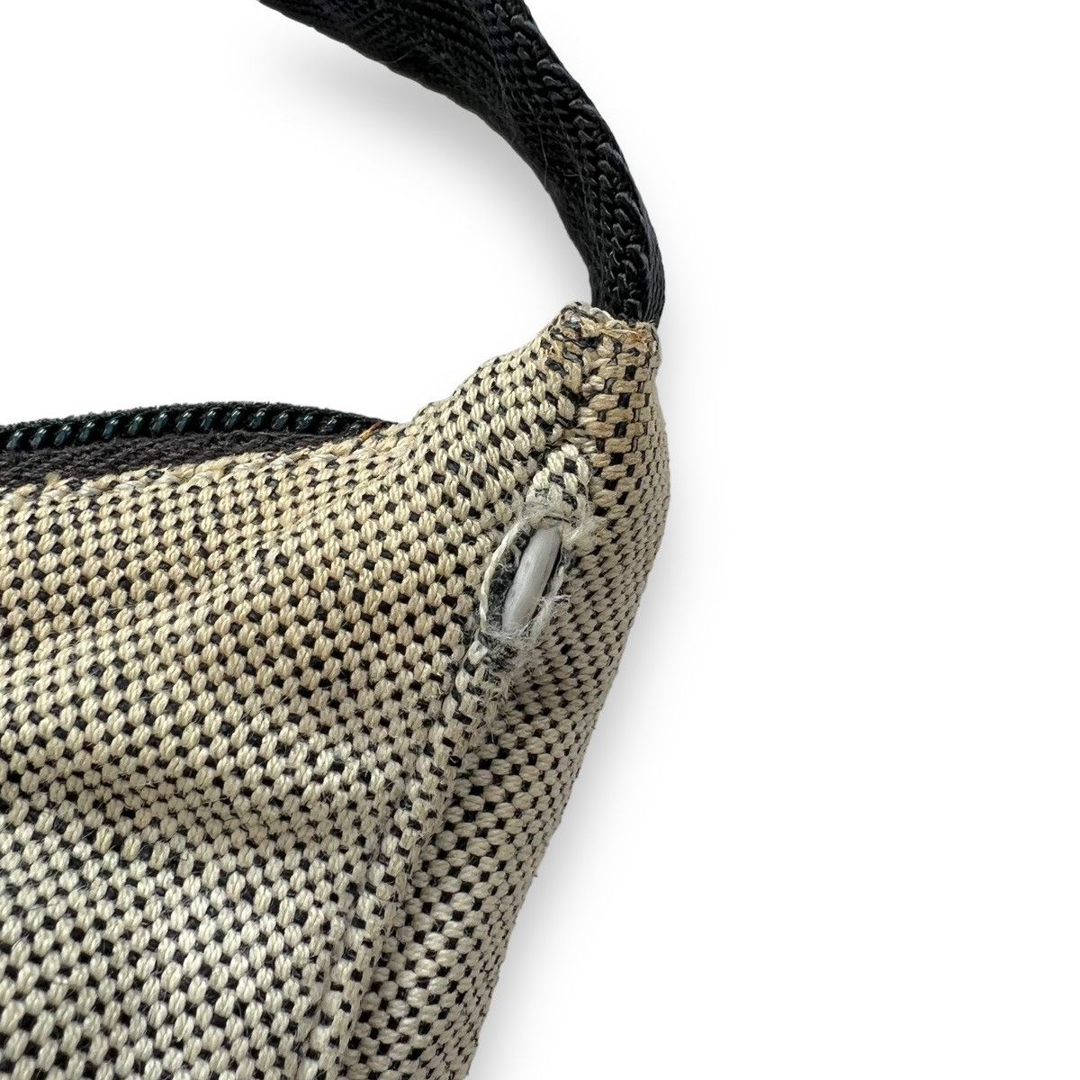 Prada Prada 1999 Grey Canvas Shoulder Bag Size ONE SIZE - 5 Thumbnail