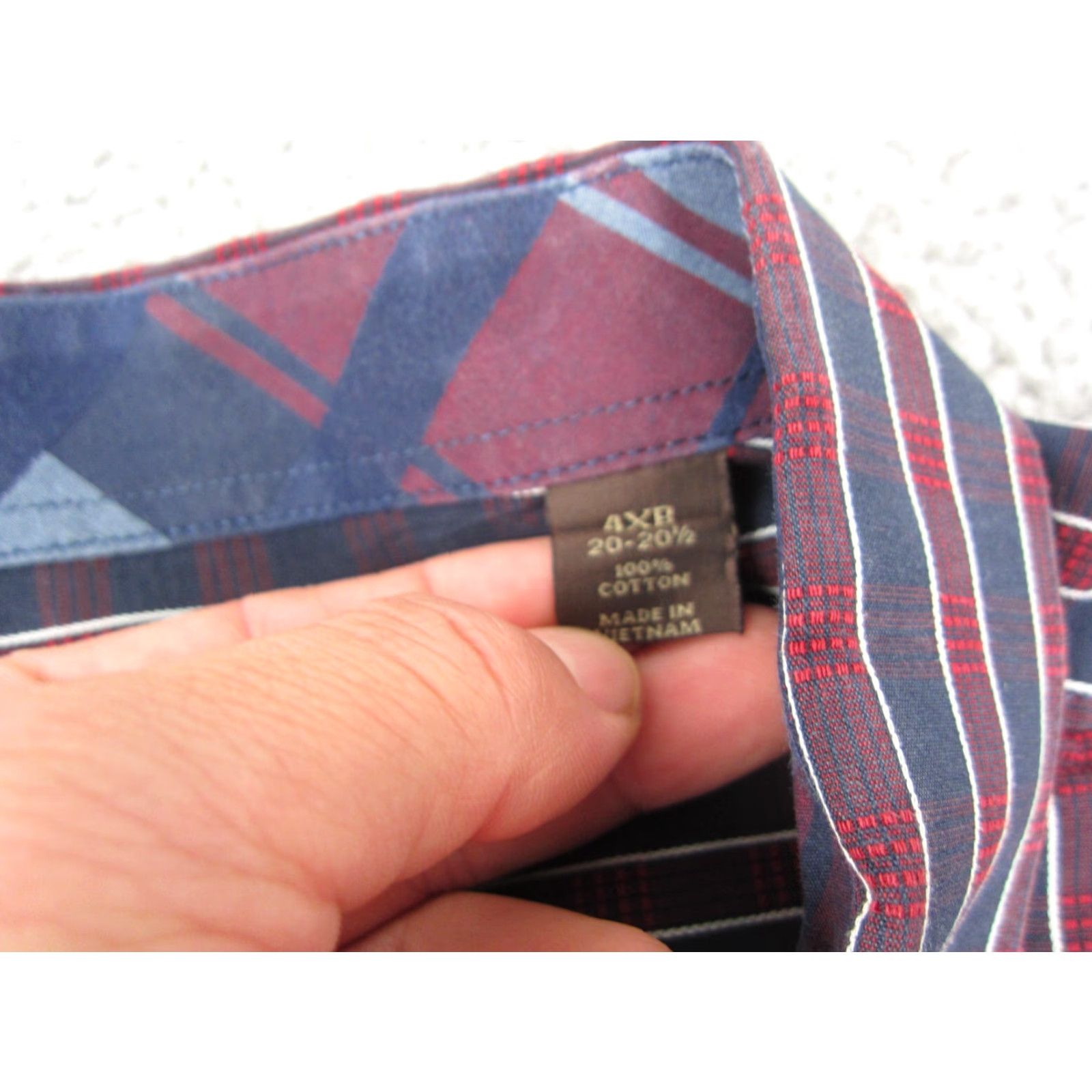 Tasso Elba VINTAGE Tasso Elba Shirt Big 4XB Button-Up Plaid Casual Mens Blue Size US XXL / EU 58 / 5 - 5 Thumbnail