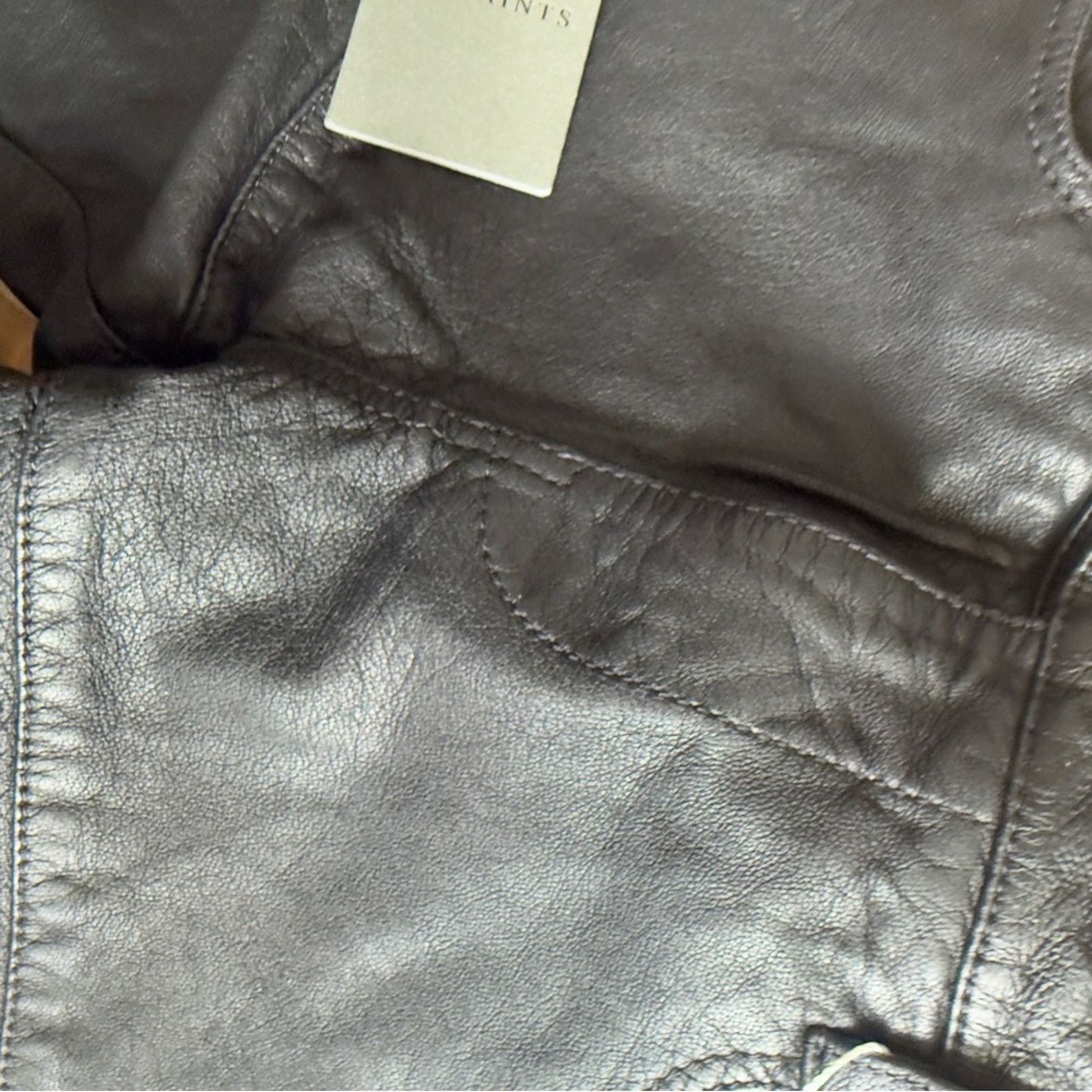Allsaints 🖤 NWT AllSaints Mauritius Leather Pants – Size W28 🖤 Size 28" / US 6 / IT 42 - 10 Thumbnail