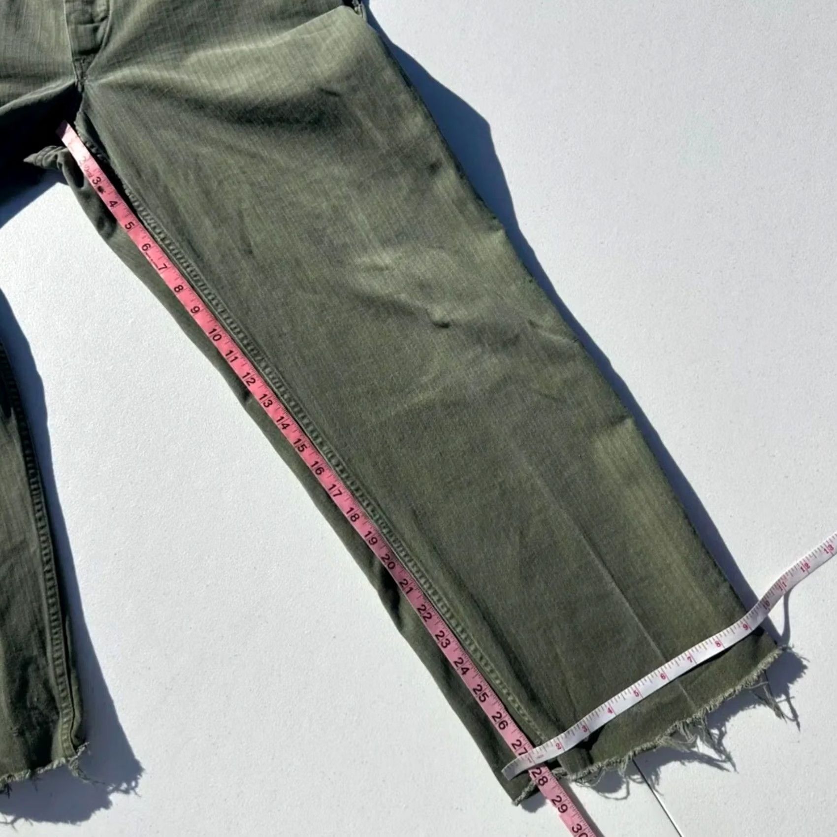 Vintage VINTAGE USMC 50s HBT Herringbone P-53 Trouser Pants CHINO Size 32x28 MEN Green Mens Size US 32 / EU 48 - 7 Thumbnail