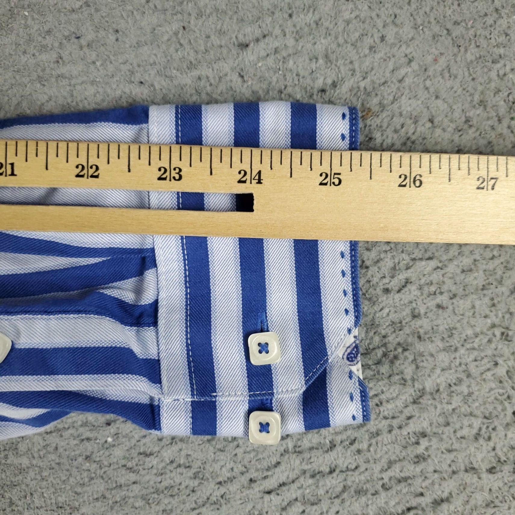 BUGATCHI Bugatchi Uomo Shirt Mens XL Blue Striped Button-Up Long Sleeve Casual Modern Size US XL / EU 56 / 4 - 7 Thumbnail