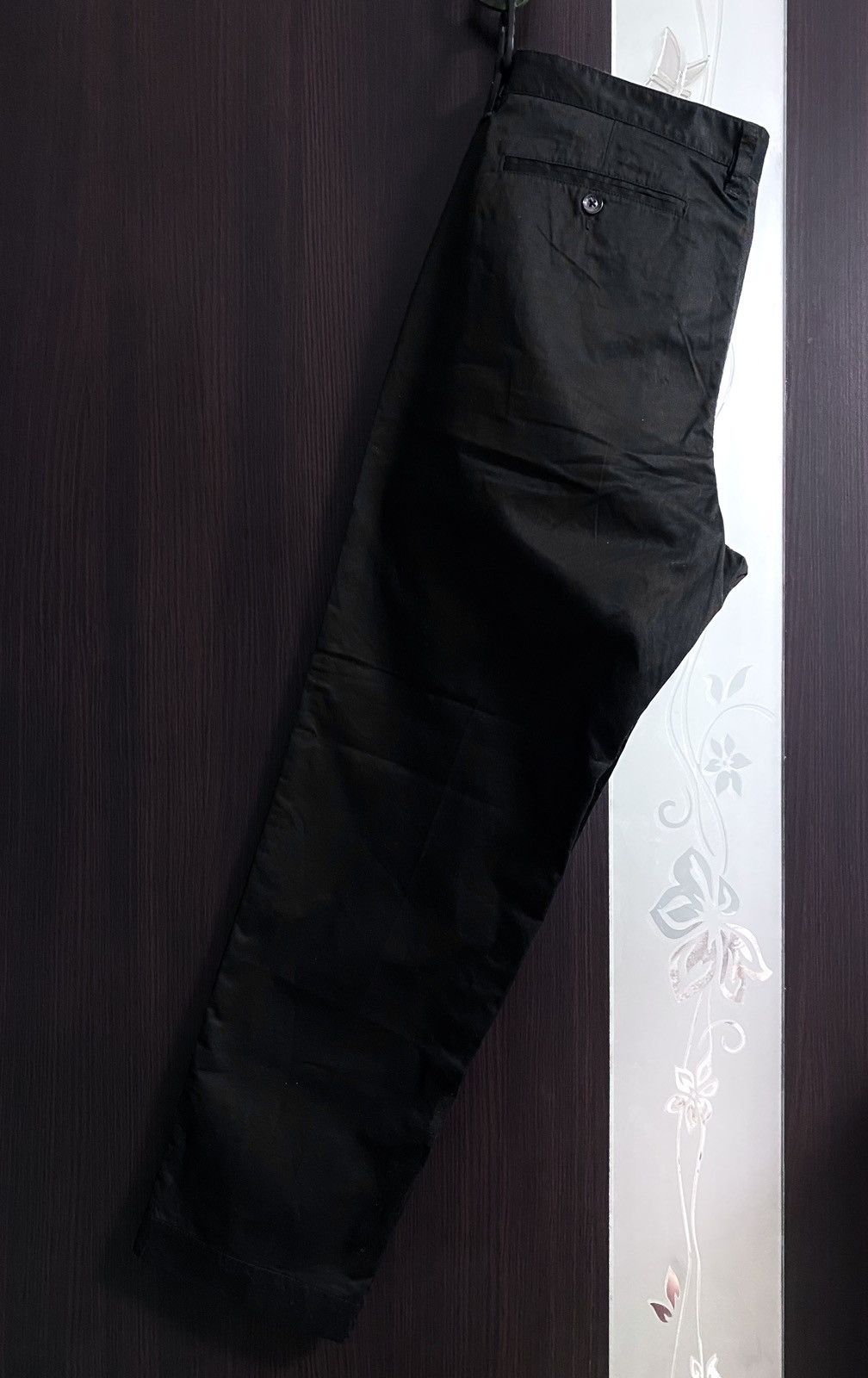 Diesel Diesel Black Cotton Chino Casual Pants Trousers Formal Size US 34 / EU 50 - 6 Thumbnail