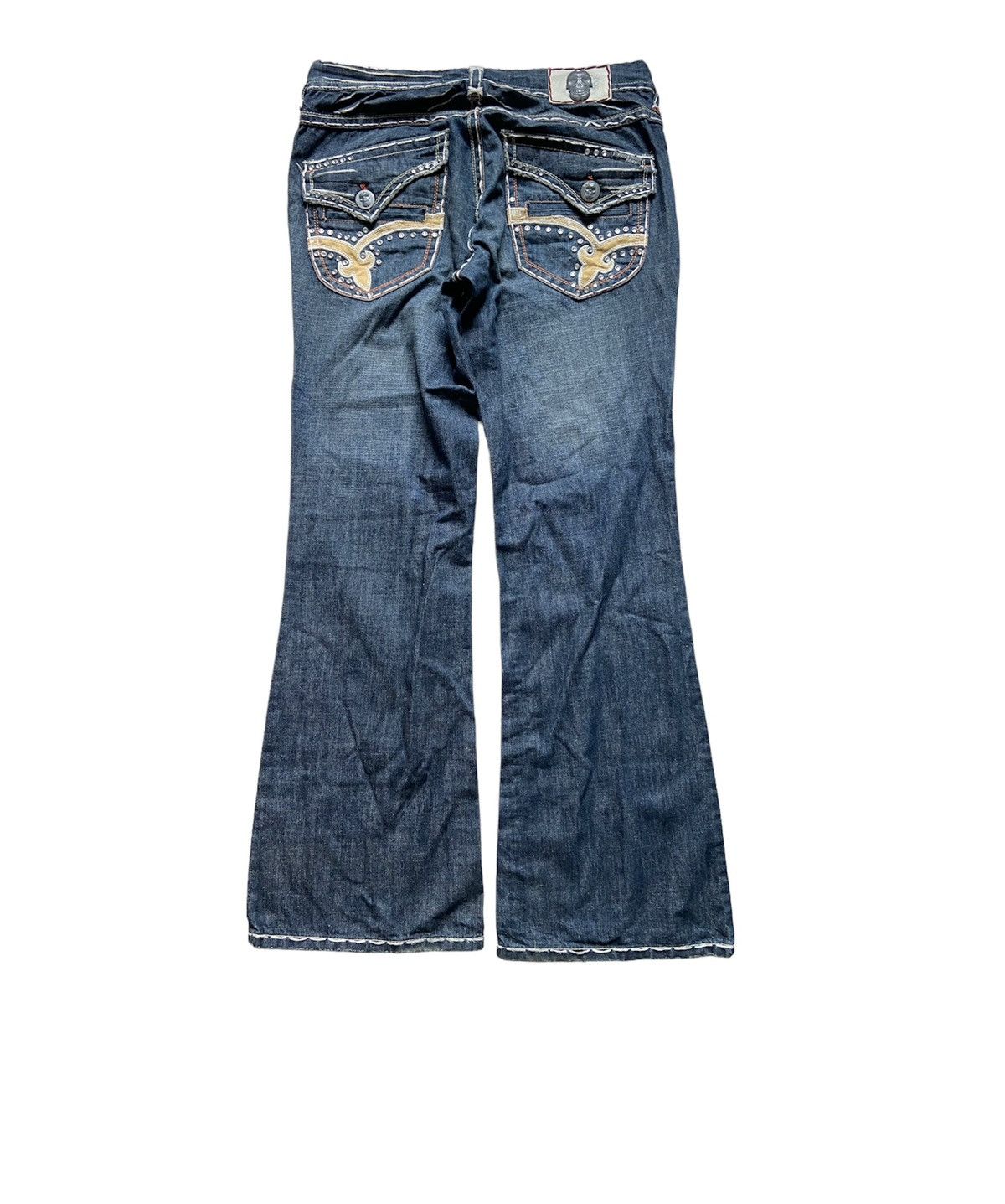 Vintage Laguna Beach Gemstone Flare Denim Pants