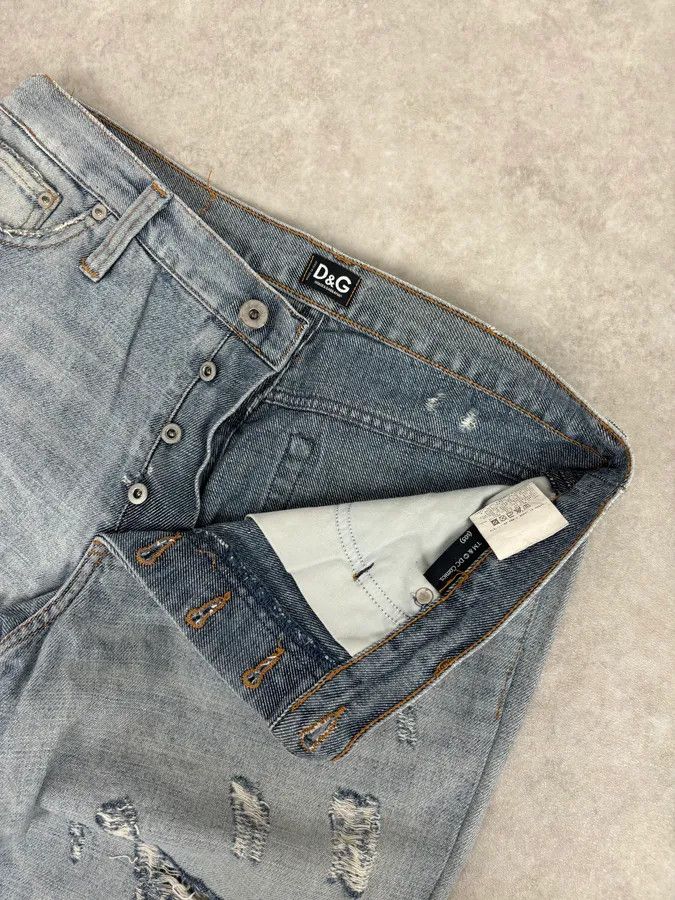 Dolce & Gabbana SS2005 Dolce & Gabbana Light Blue Denim Distressed Superman Jeans Size US 32 / EU 48 - 11 Thumbnail
