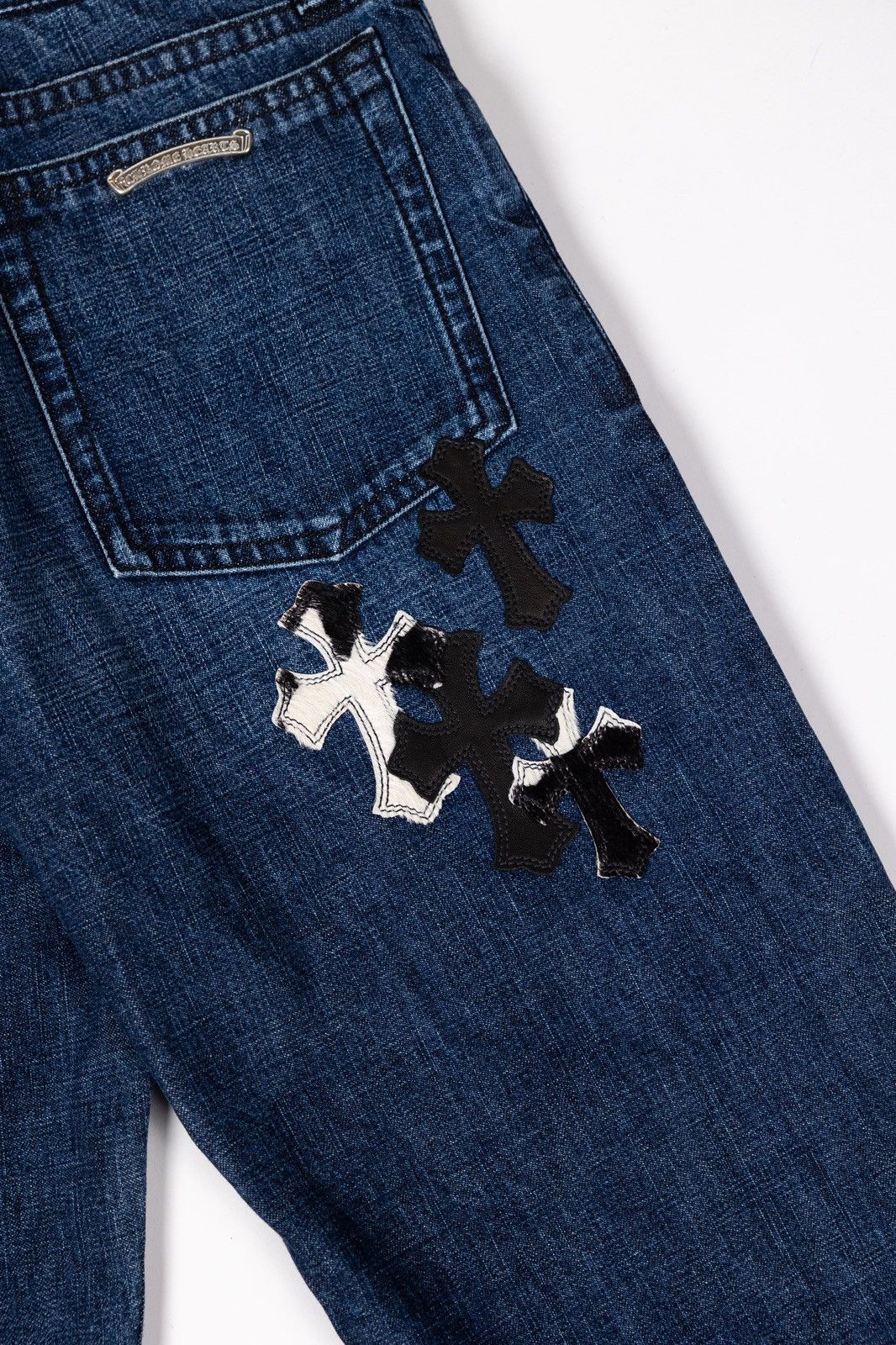 Chrome Hearts Chrome Hearts KIDS Cross Patch Denim Size 22" - 8 Thumbnail