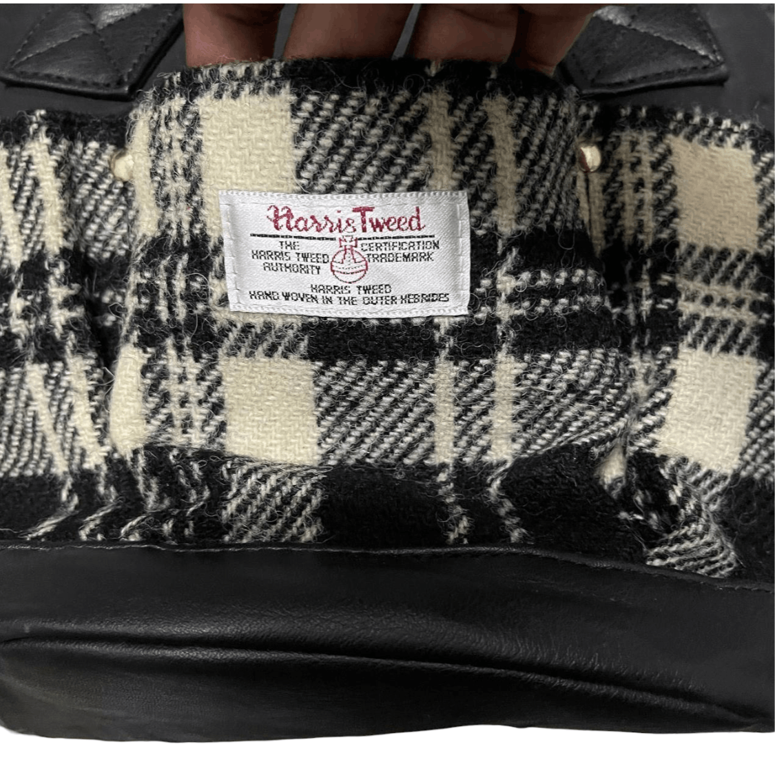 Harris Tweed Harris Tweed Wool Leather Handle Bag Size ONE SIZE - 3 Thumbnail