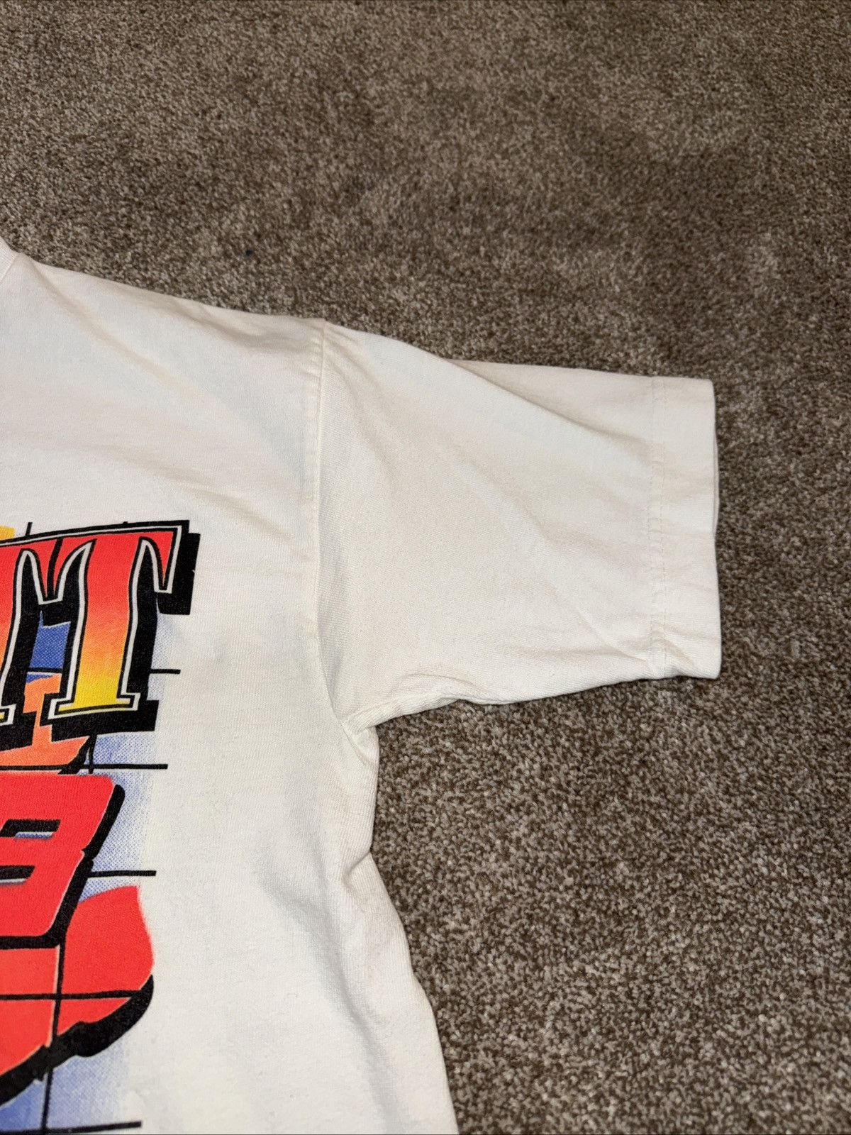 NASCAR Dale Jarrett NASCAR Vintage White Tee Shirt Size Medium Size US M / EU 48-50 / 2 - 3 Thumbnail
