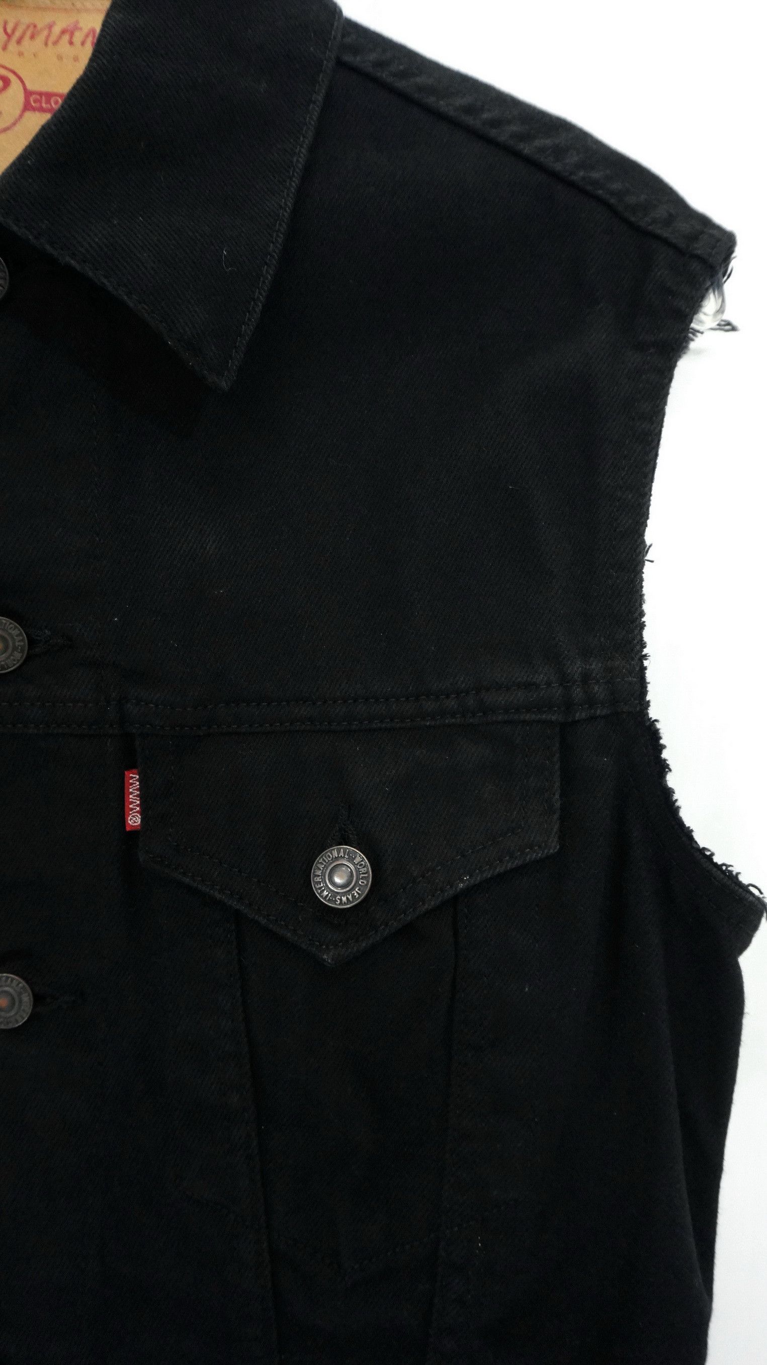 Japanese Brand Vintage Japan MyWayman By 666 Sleveless Denim Jacket Size US XS / EU 42 / 0 - 6 Thumbnail