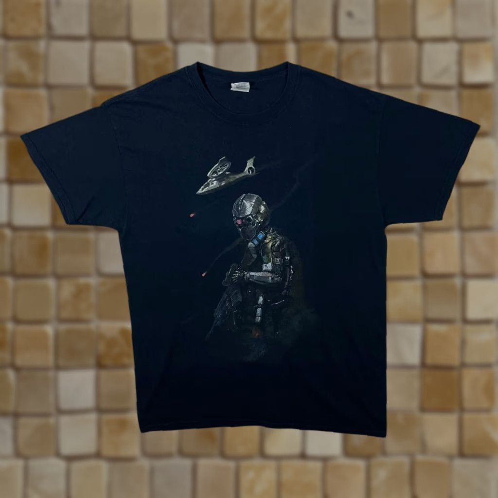 Gildan Dead Space Black Graphic T-Shirt - Horror Sci-Fi Video Game - Large - Men - 100% Cotton - Short Sleeve - Round Neck - Gildan Size US L / EU 52-54 / 3 - 1 Thumbnail