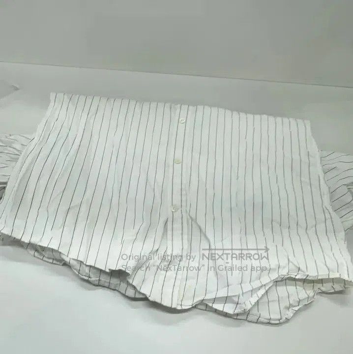 Balenciaga Balenciaga Striped Logo Short Sleeve Shirt. Size US S / EU 44-46 / 1 - 3 Thumbnail