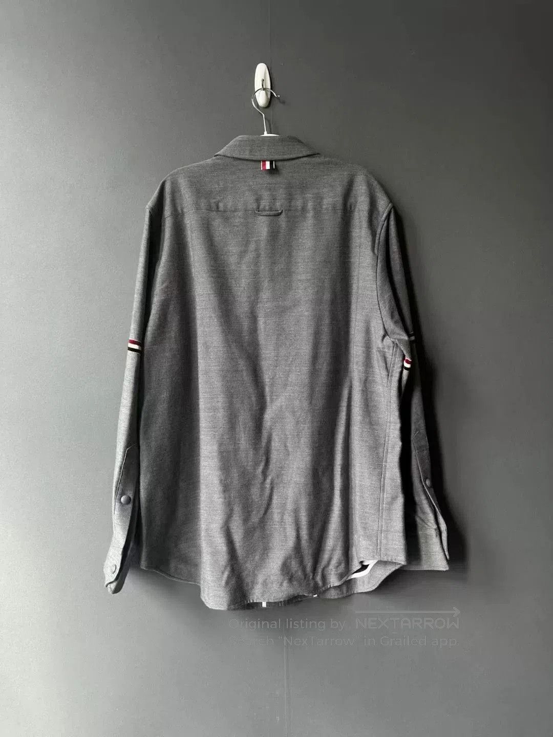 Thom Browne thom browne gray wool shirt jacket. Size US L / EU 52-54 / 3 - 2 Thumbnail