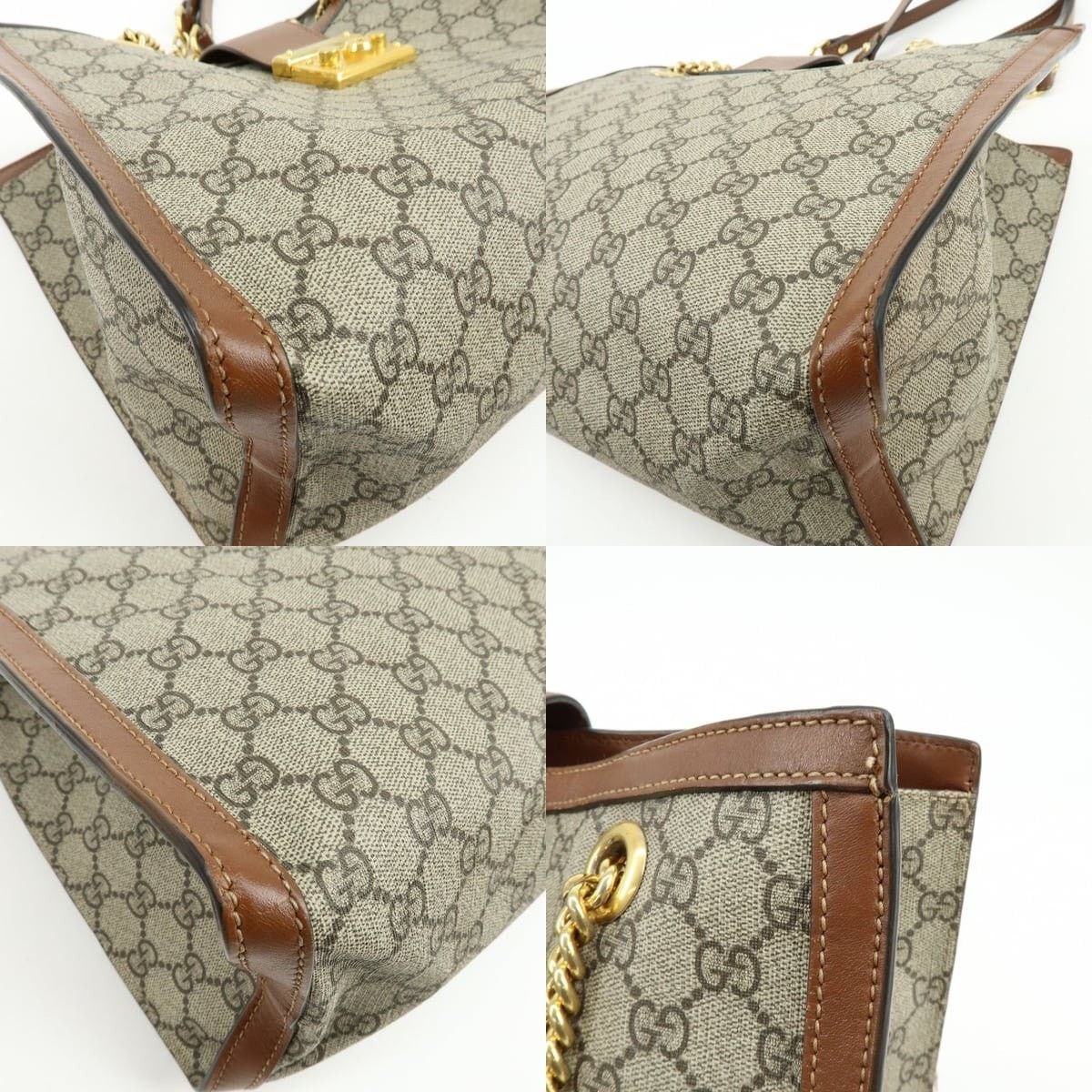 Gucci Gucci Padlock GG Supreme Shoulder Bag Beige Size ONE SIZE - 5 Thumbnail