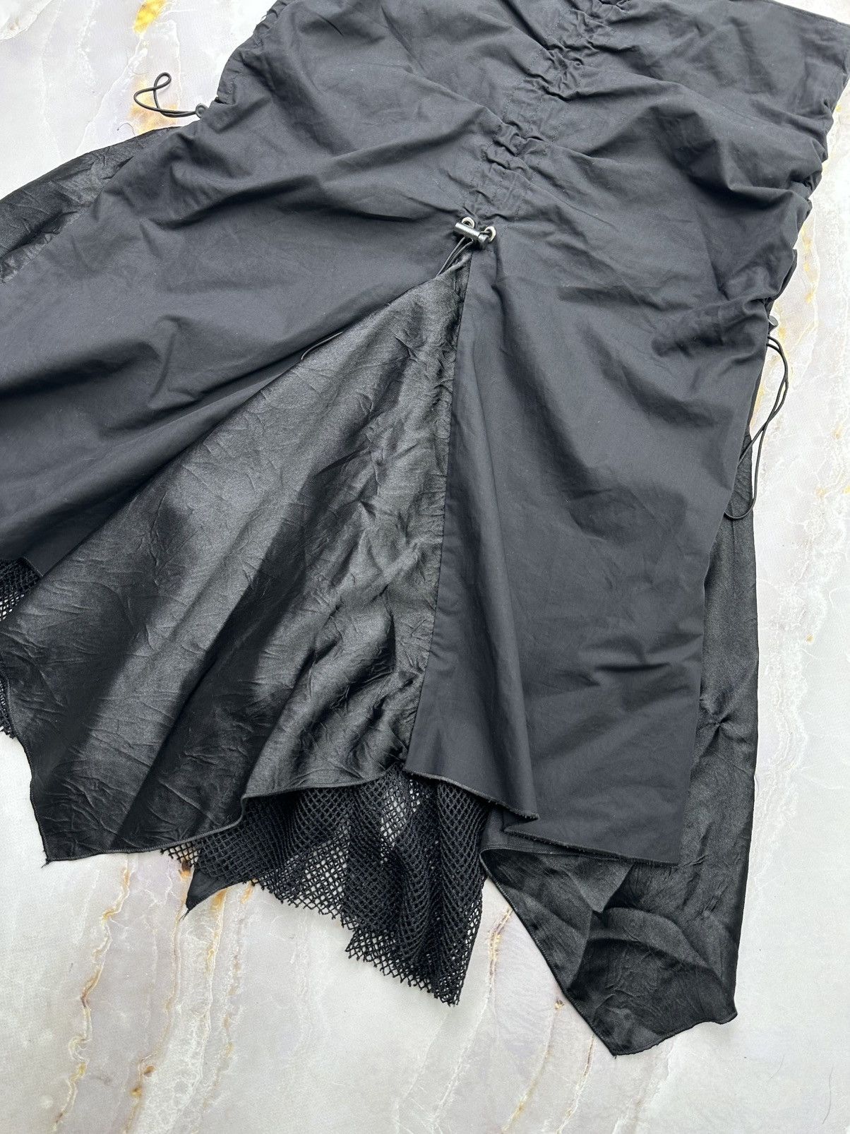 Japanese Brand Vintage Flared Skirt With Drawstrings Size 25" / US 0 / IT 36 - 5 Thumbnail