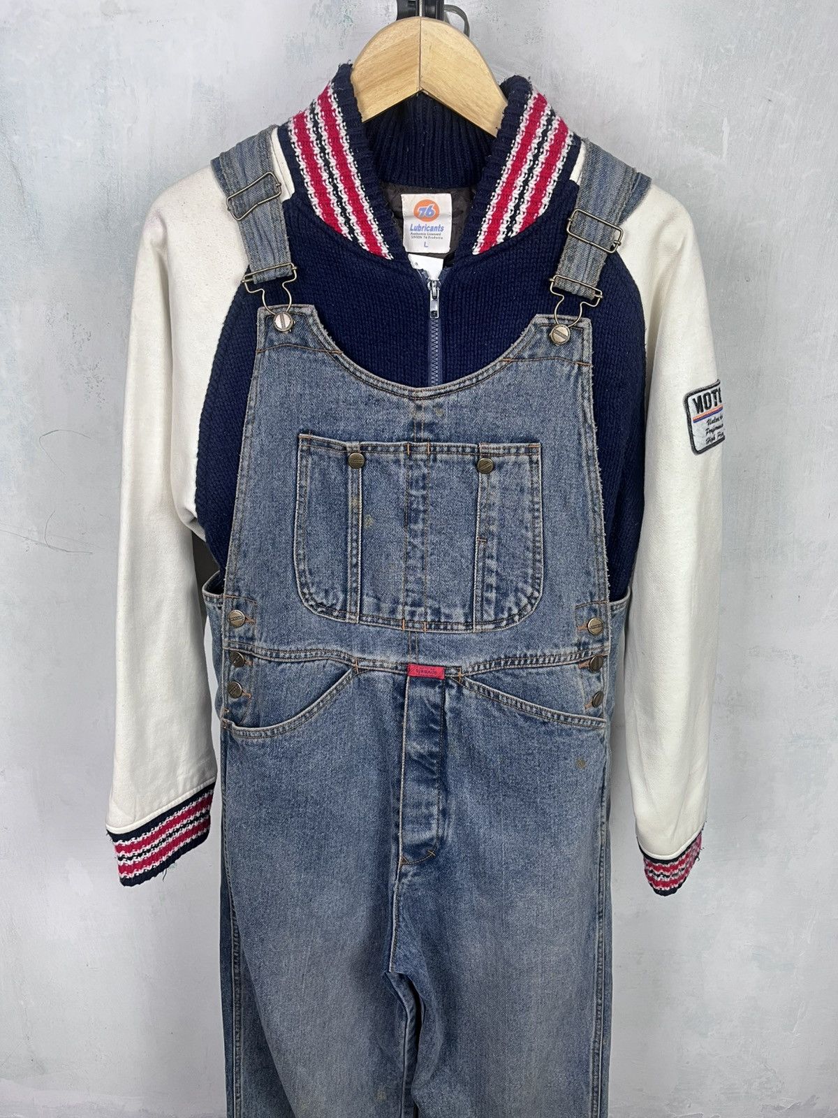 Marithe + Francois Girbaud Vtg Marithe Francois Girbaud Overall Denim Size US 33 - 2 Thumbnail