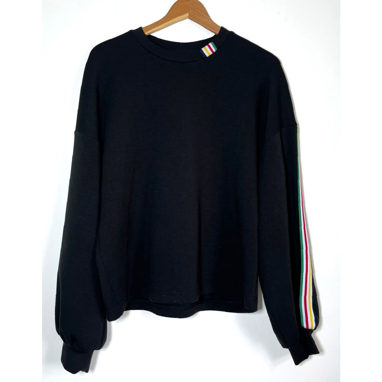 Vintage HBC Stripes Women's Long Sleeve Crewneck Pullover Shirt XS? (Original size S) Black Size S / US 4 / IT 40 - 2 Thumbnail