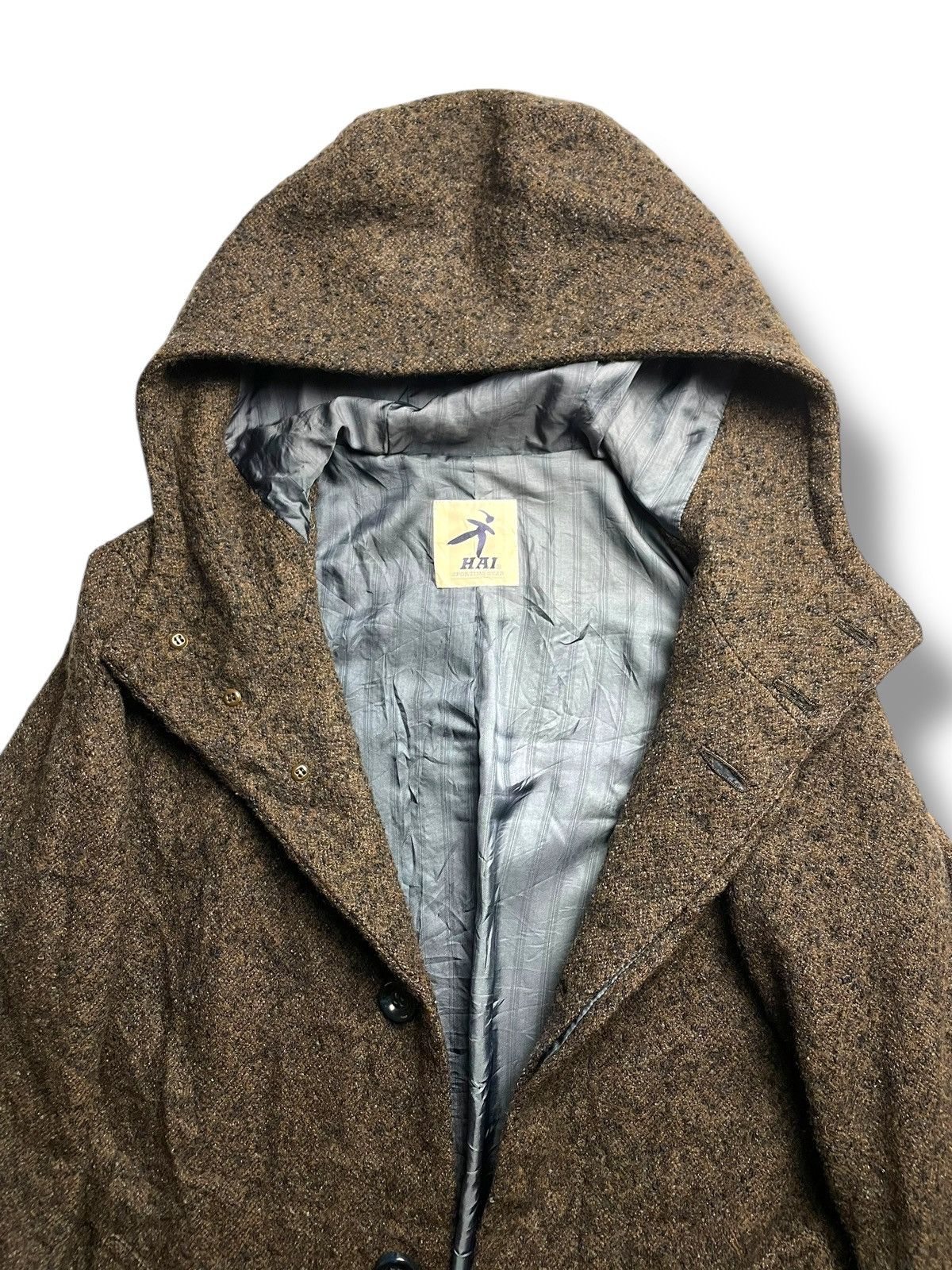 Issey Miyake 🇯🇵 VINTAGE HAI SPORTING GEAR WOOL LONG COAT JACKET Size US M / EU 48-50 / 2 - 9 Thumbnail