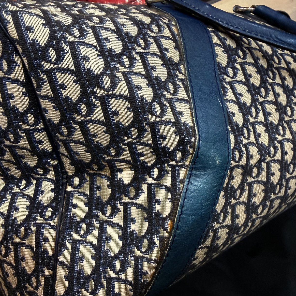 Christian Dior Monsieur Vtg 70s Christian Dior "Bagages" Trotter Monogram Boston 45 Size 44 - 14 Thumbnail
