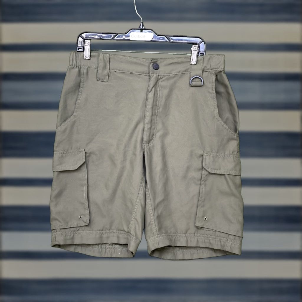 Vintage VINTAGE Boy Scouts Of America Mens Small Relaxed Olive Green Chino Shorts Made In USA Size US 29 - 1 Thumbnail