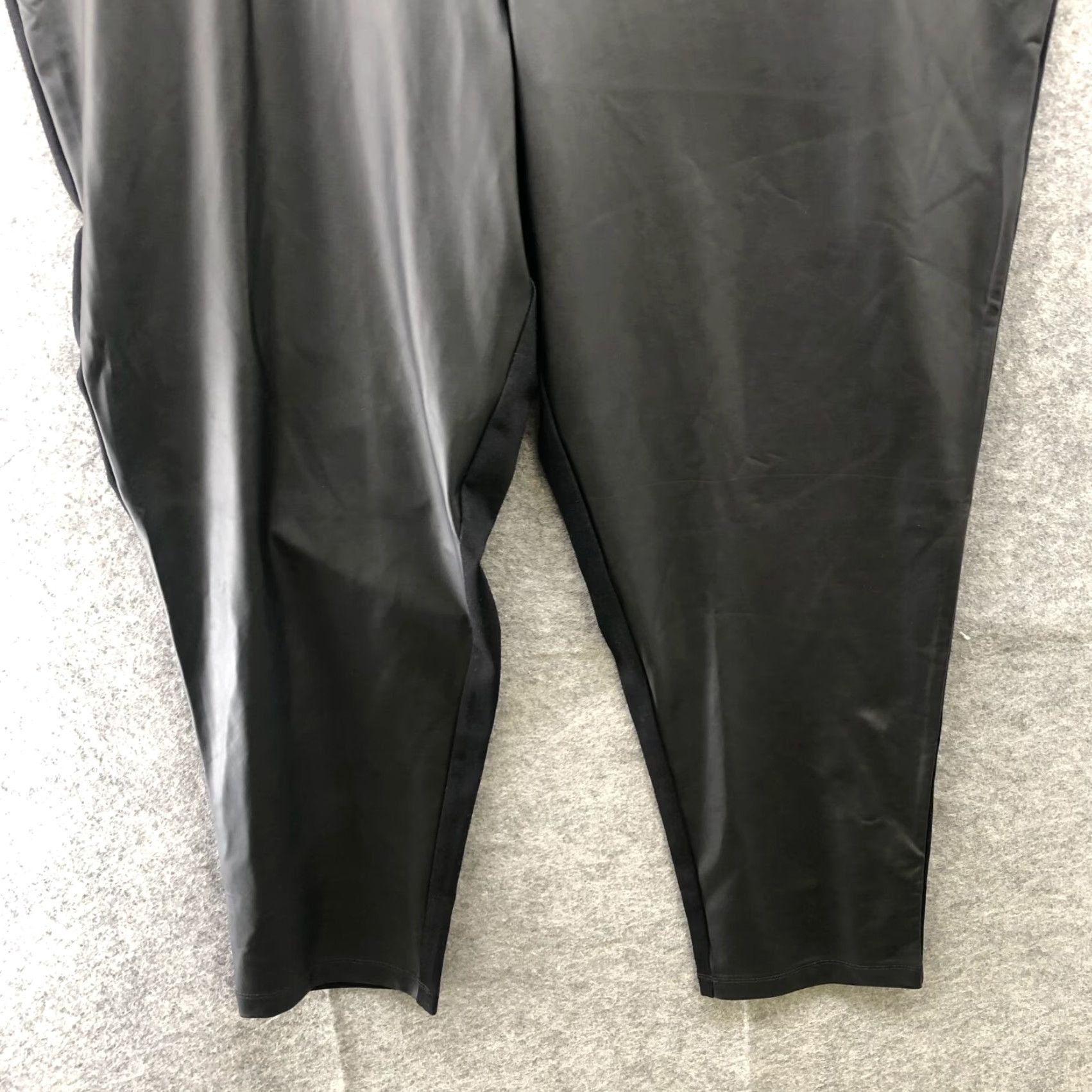 Vintage NWT Stella & Dot Rebel Faux Fur Front Leggings Womens 2X Black Size 40" / US 18 - 4 Thumbnail