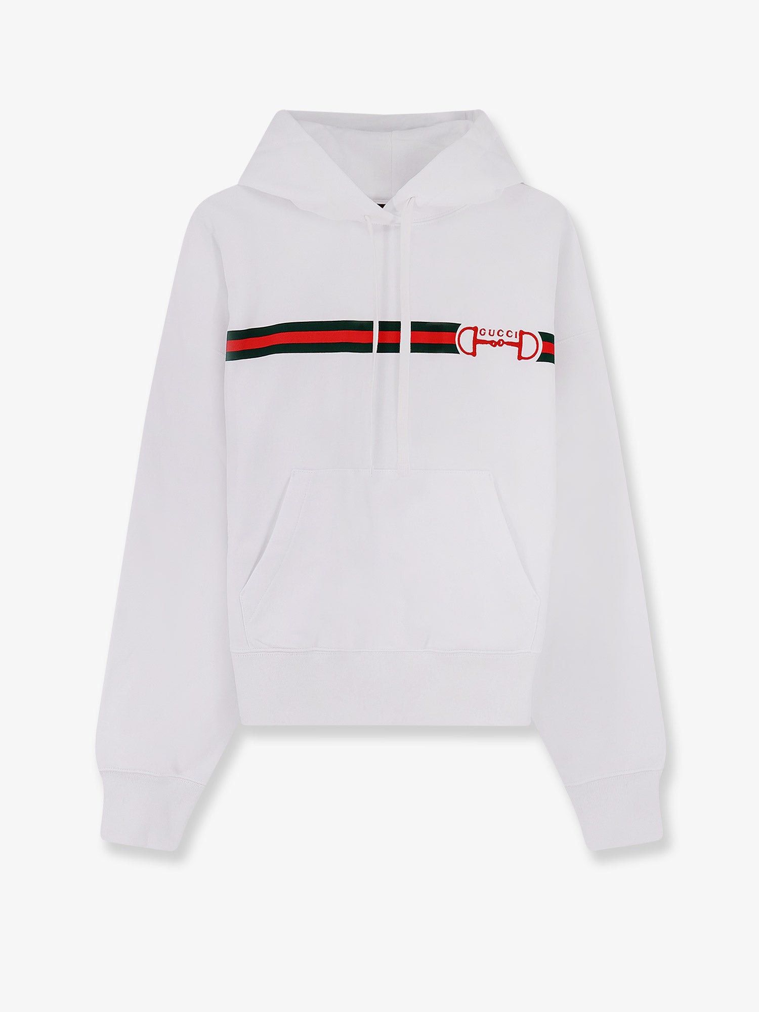 Gucci Cotton Sweatshirt With Embroidered Horsebit On The Front Size M / US 6-8 / IT 42-44 - 1 Thumbnail