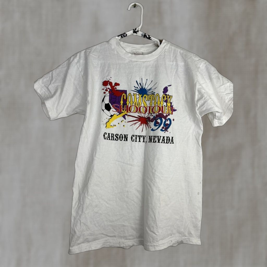 Fruit Of The Loom VINTAGE Fruit of the Loom T-Shirt Men L White Short Sleeve Size US L / EU 52-54 / 3 - 1 Thumbnail