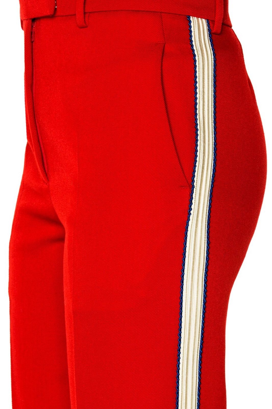 Calvin Klein 205W39NYC Calvin Klein 205W39NYC Wool Twill Red Women’s Trousers Size 34" / US 12 / IT 48 - 2 Thumbnail